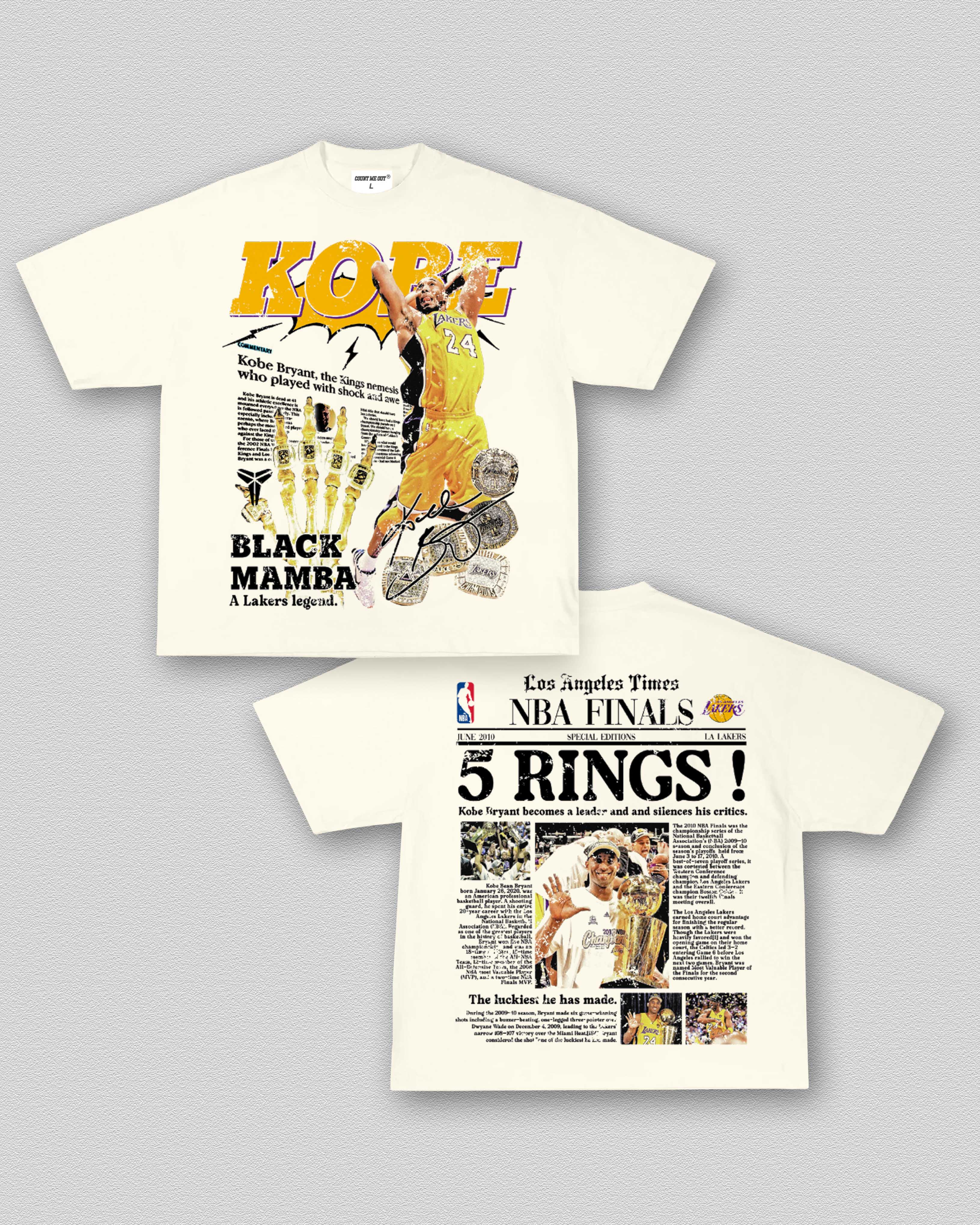 5 Rings Newspaper TEE