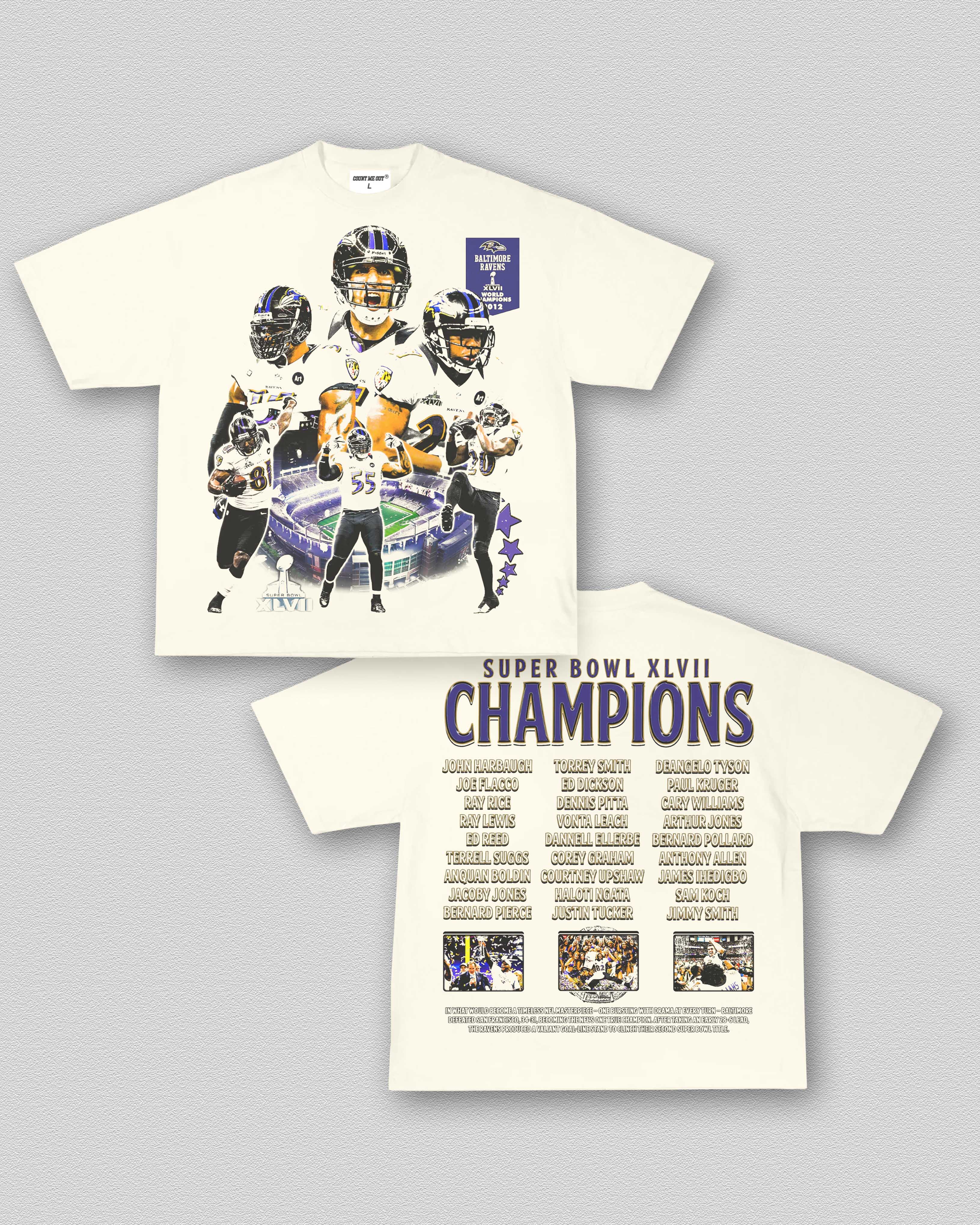 SUPER BOWL XLVII CHAMPS - RAVENS TEE