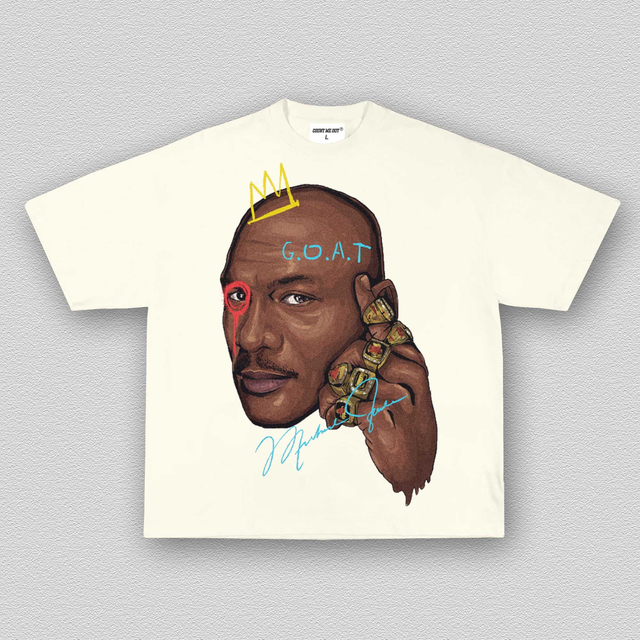 6 RINGS BIG FACE ART TEE