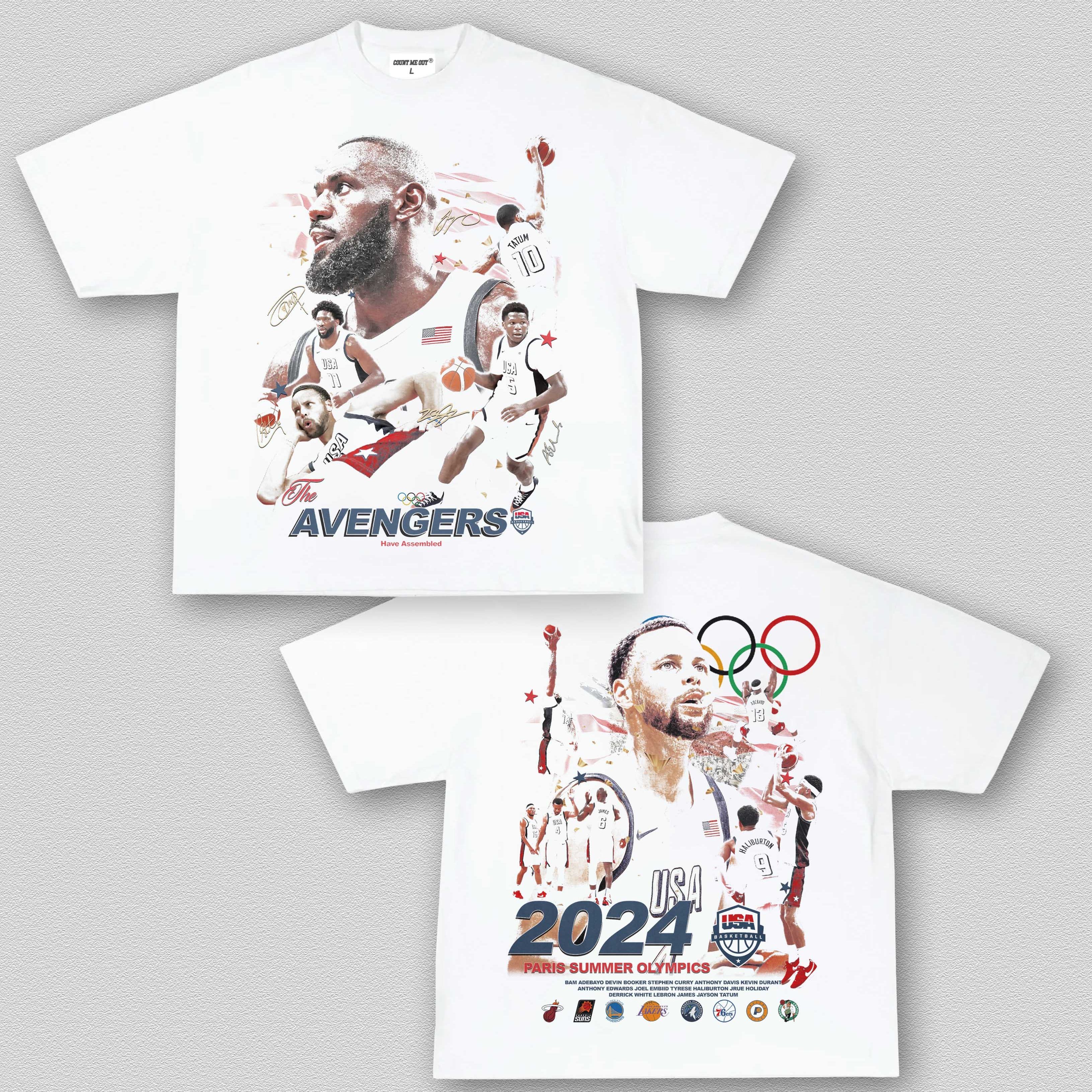 2024 MENS OLYMPICS USA BASKETBALL TEE