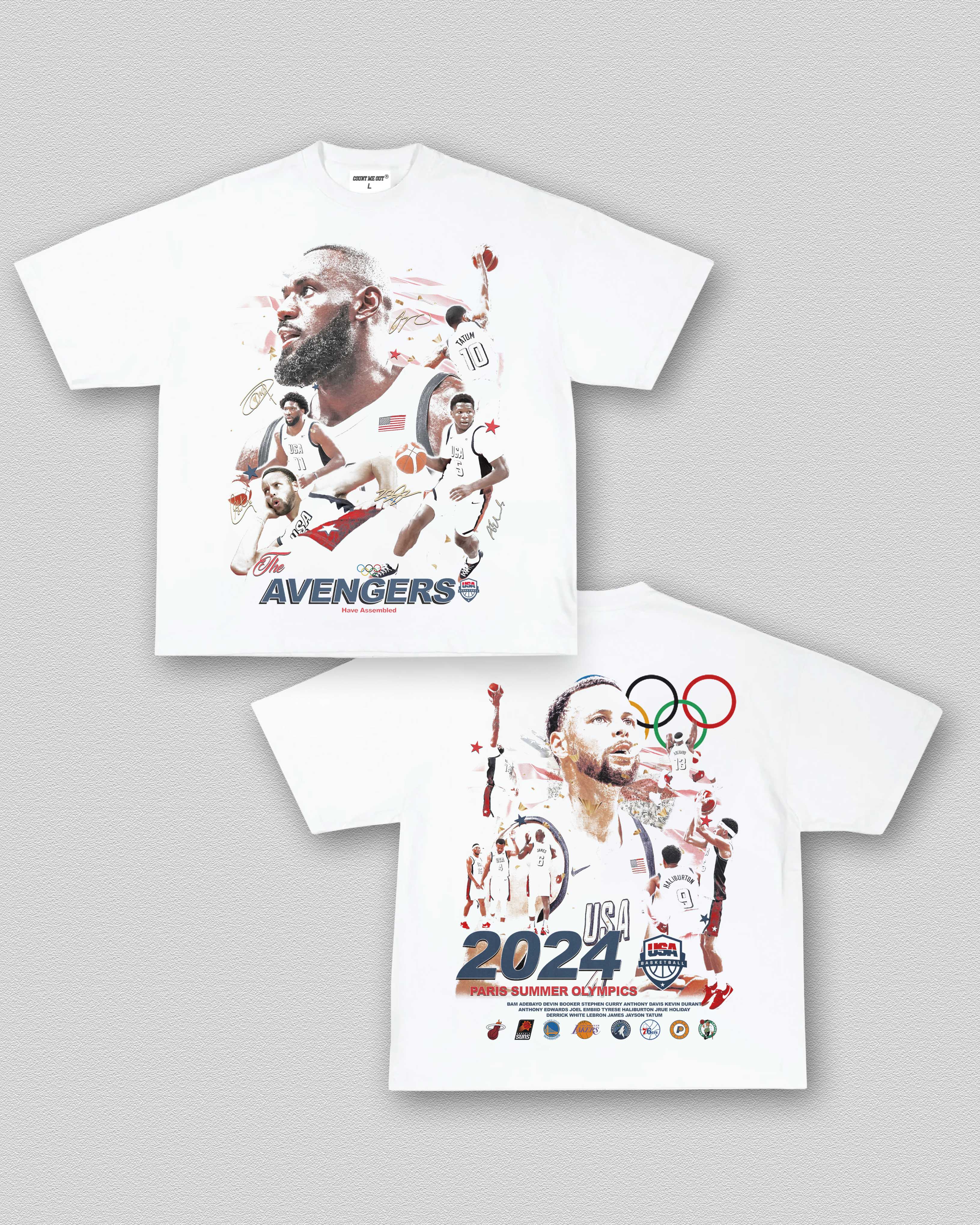 2024 MENS OLYMPICS USA BASKETBALL TEE