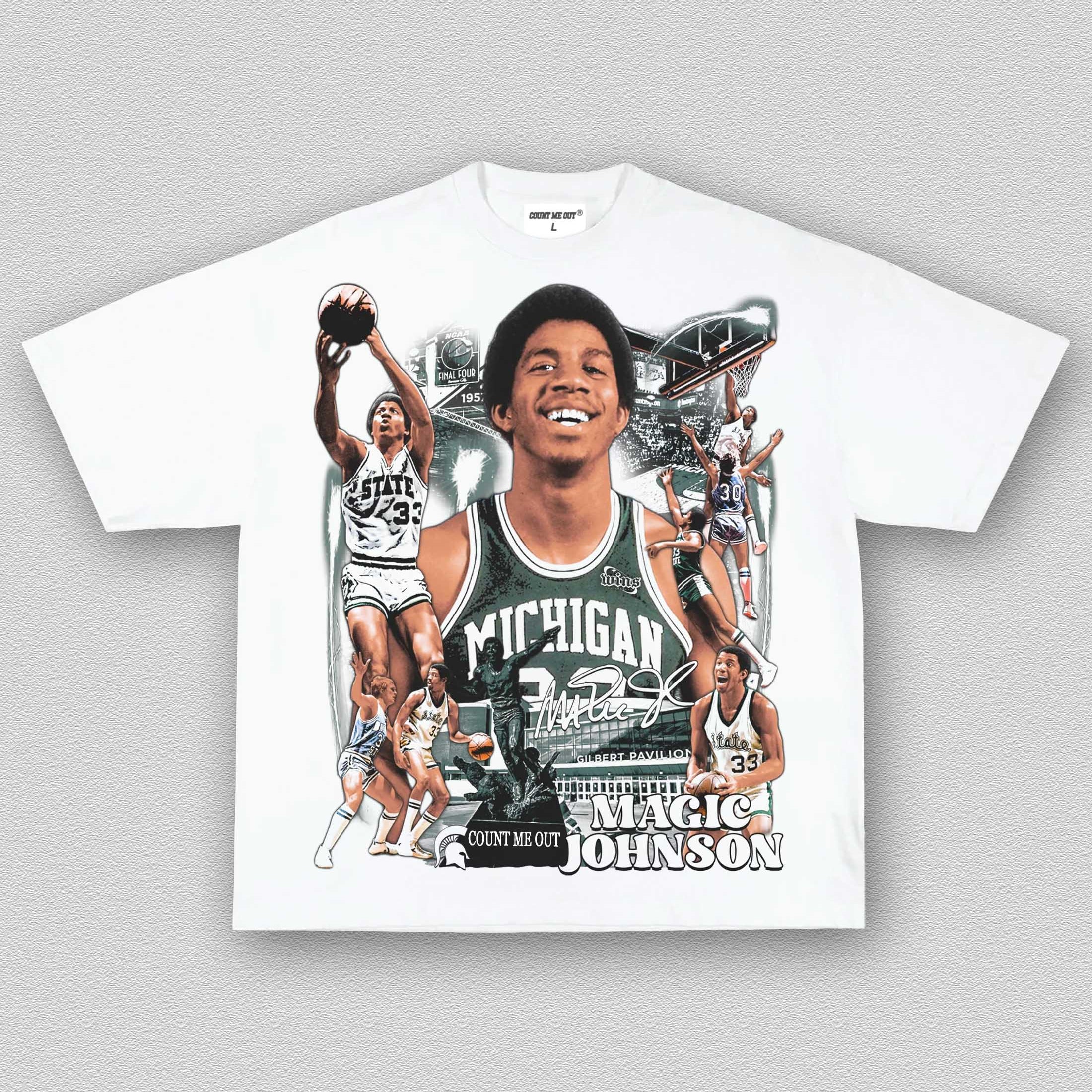 MAGIC JOHNSON-MICHIGAN TEE