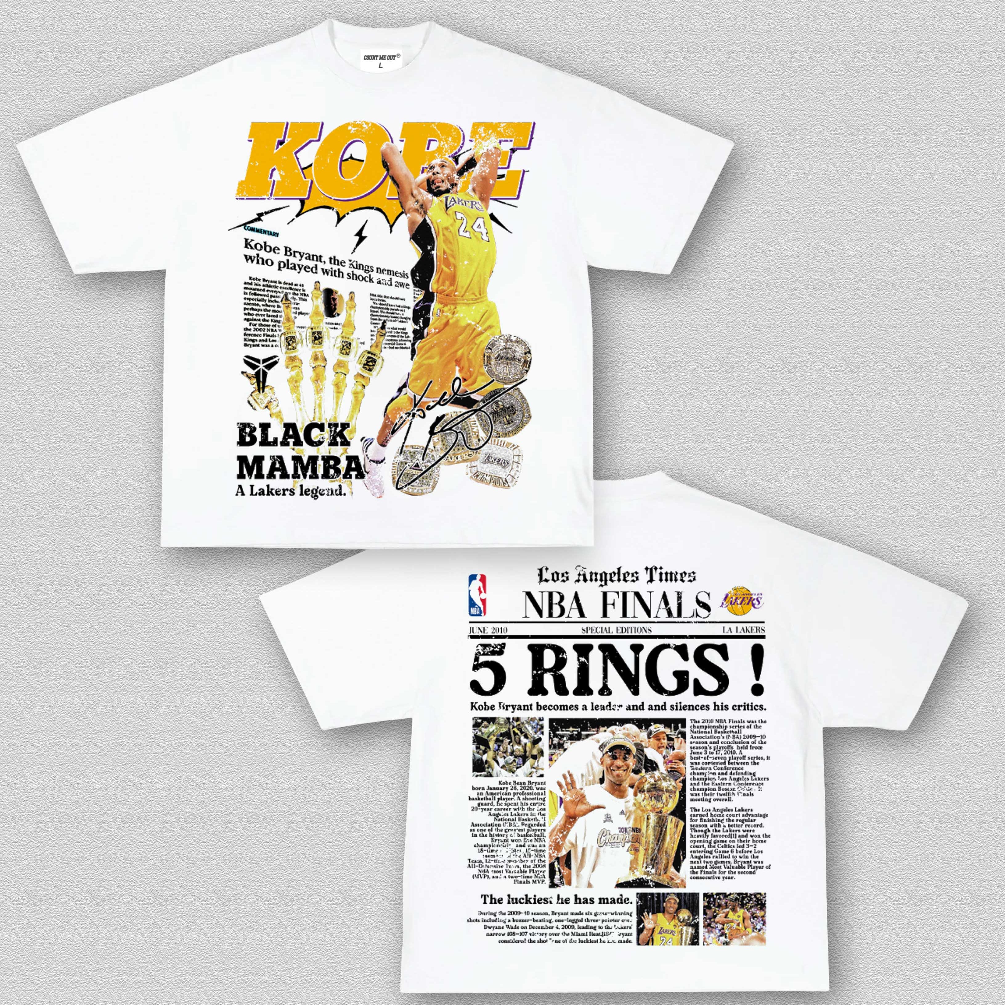 5 Rings Newspaper TEE