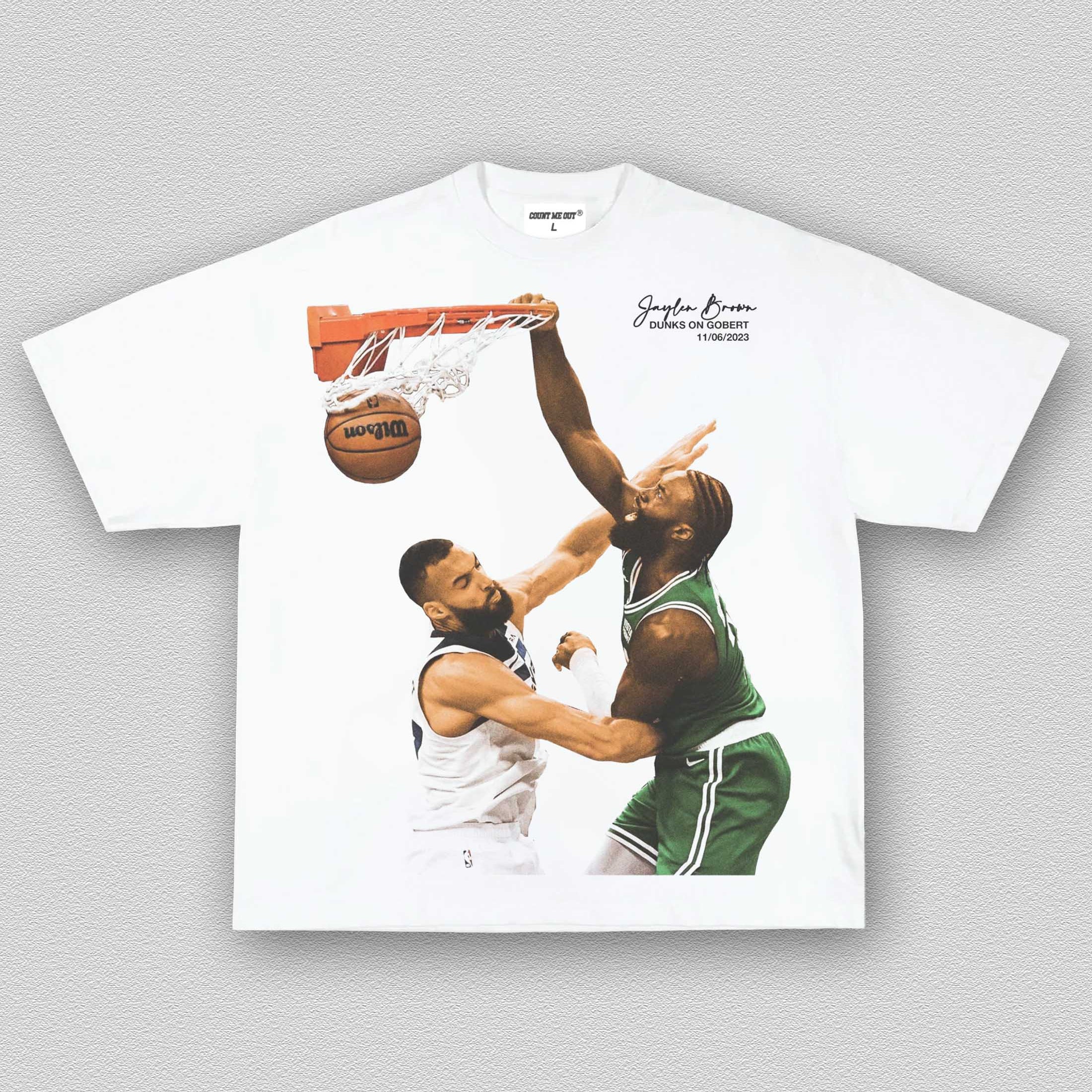 JAYLEN BROWN ON GOBERT TEE