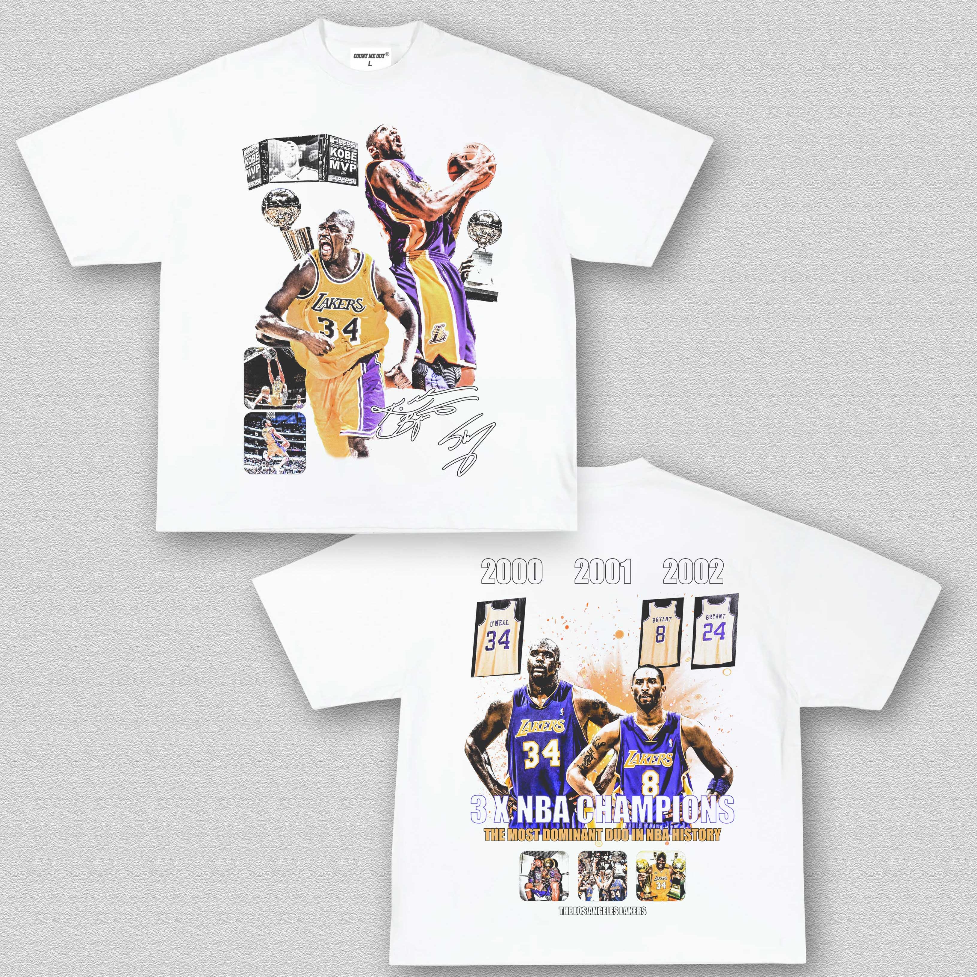 KOBE & SHAQ 3 PEAT TEE 11.25