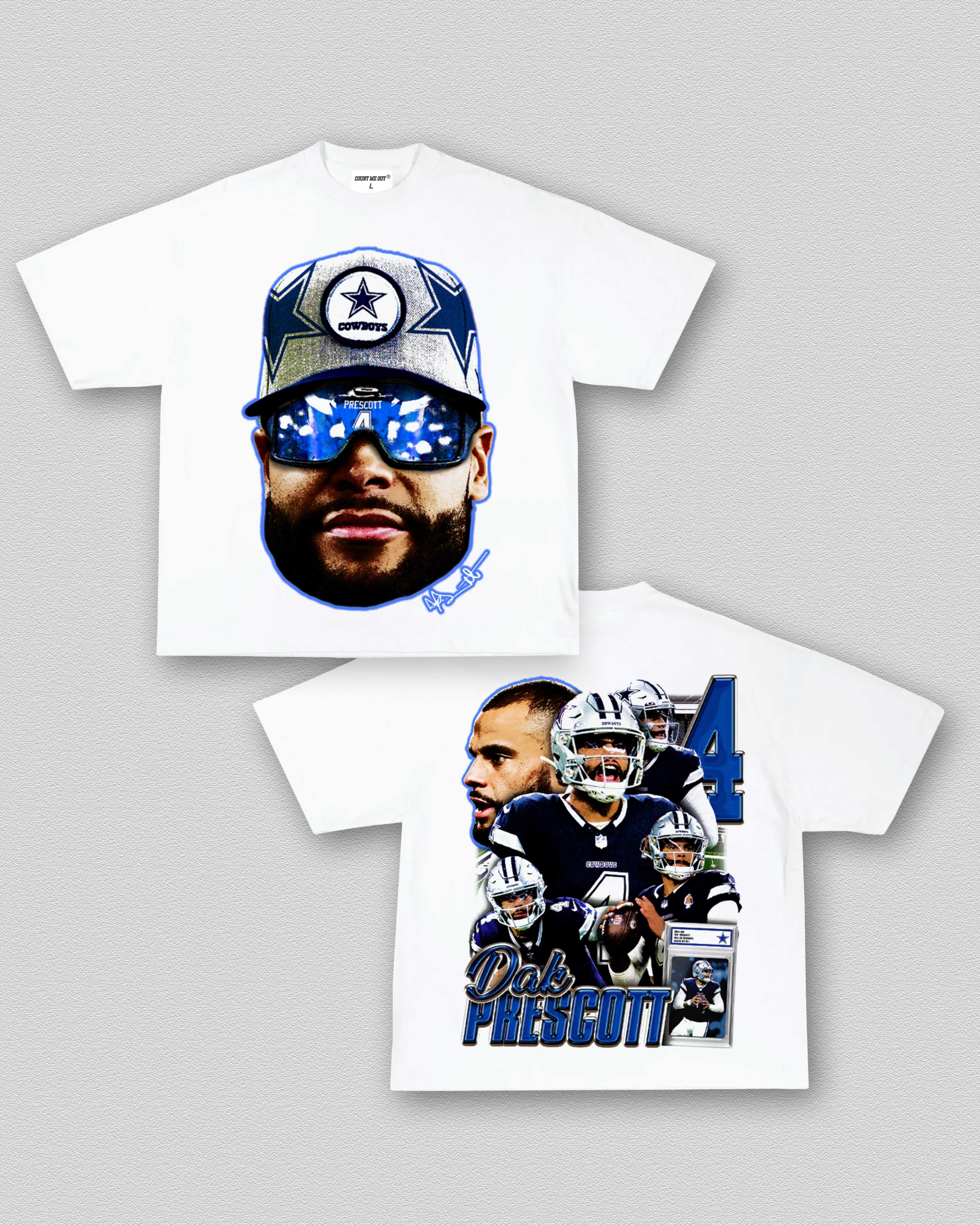 MAN WITH THE BAG DAK PRESCOTT BIG FACE TEE