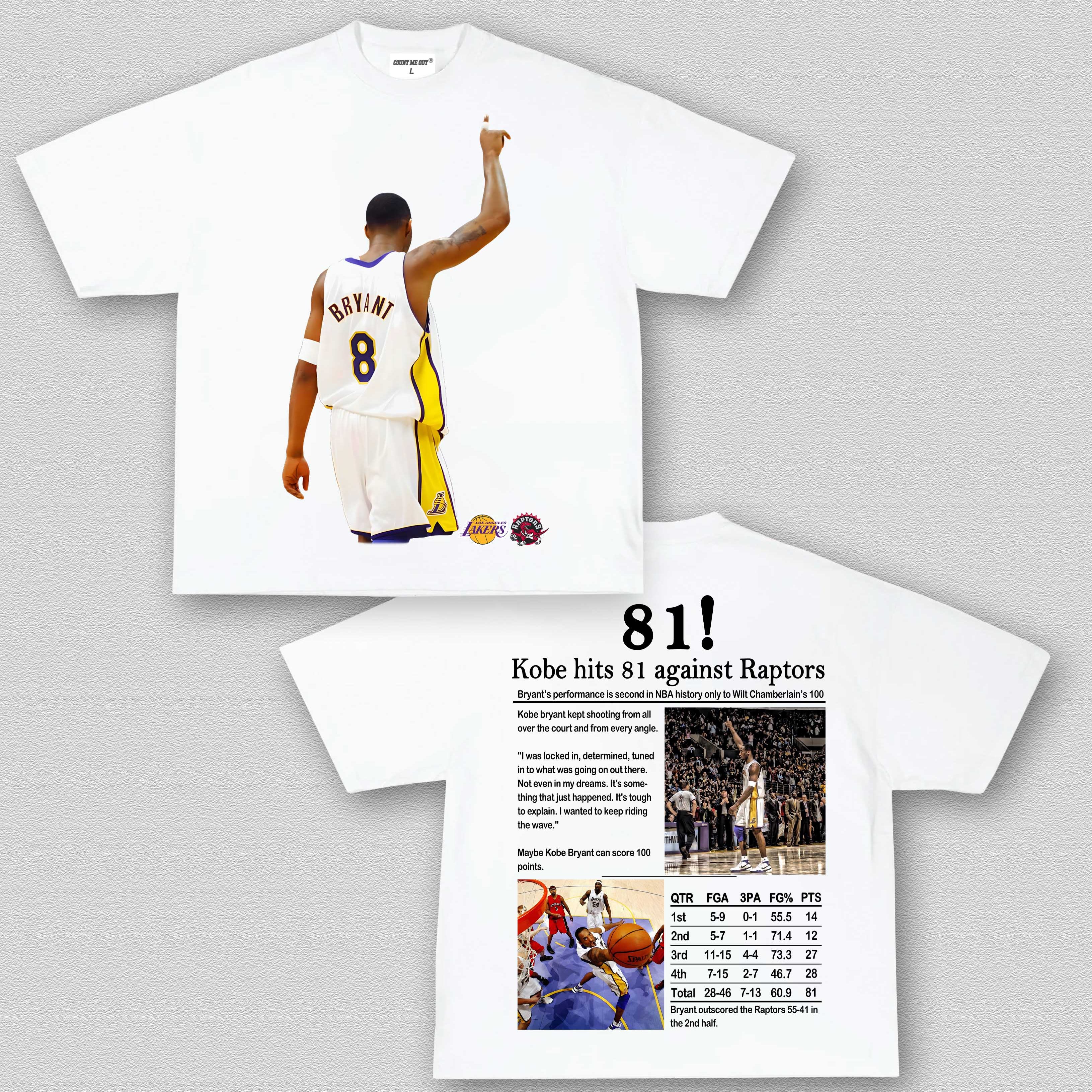 81 POINTS KOBE TEE