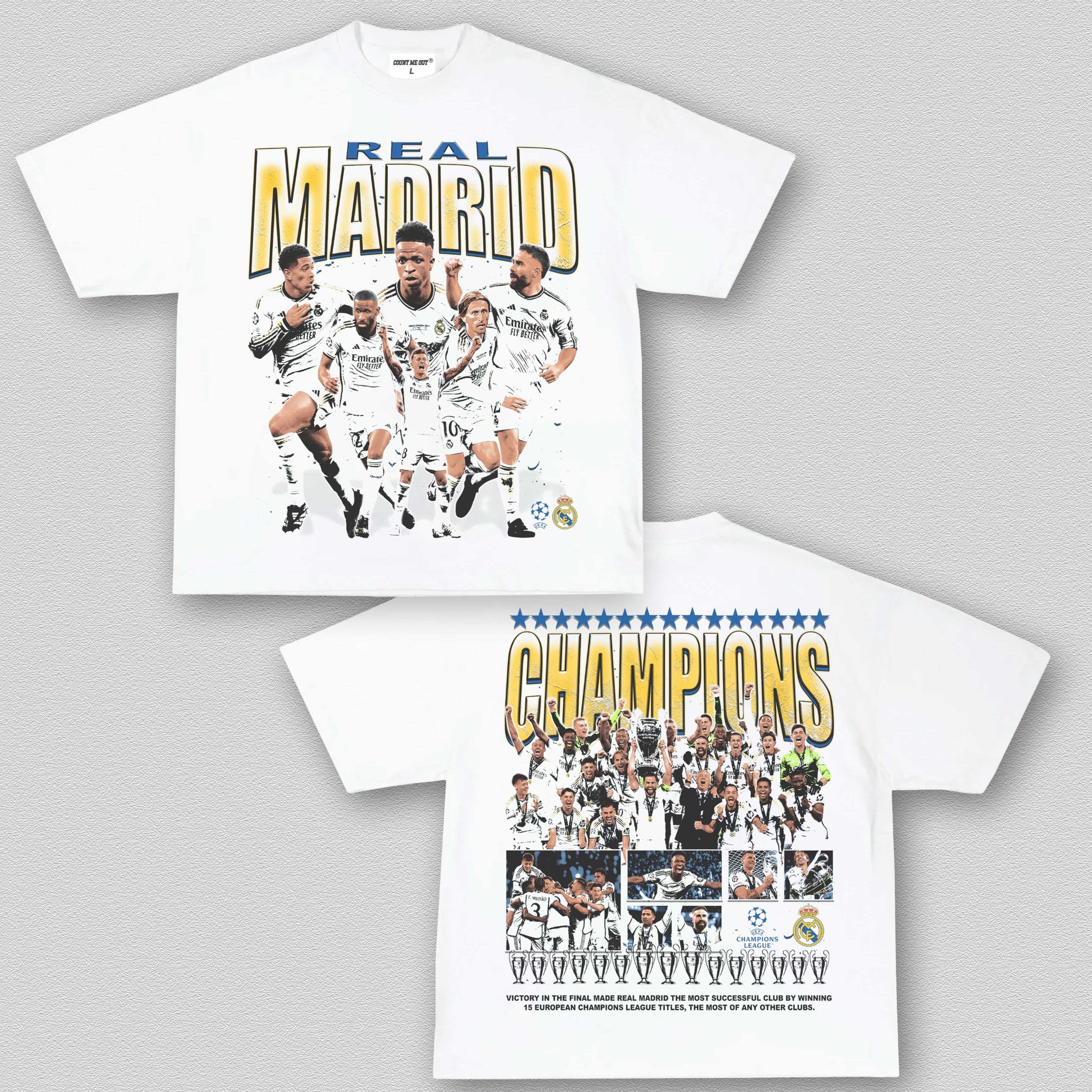 2024 UCL CHAMPS - REAL MADRID TEE