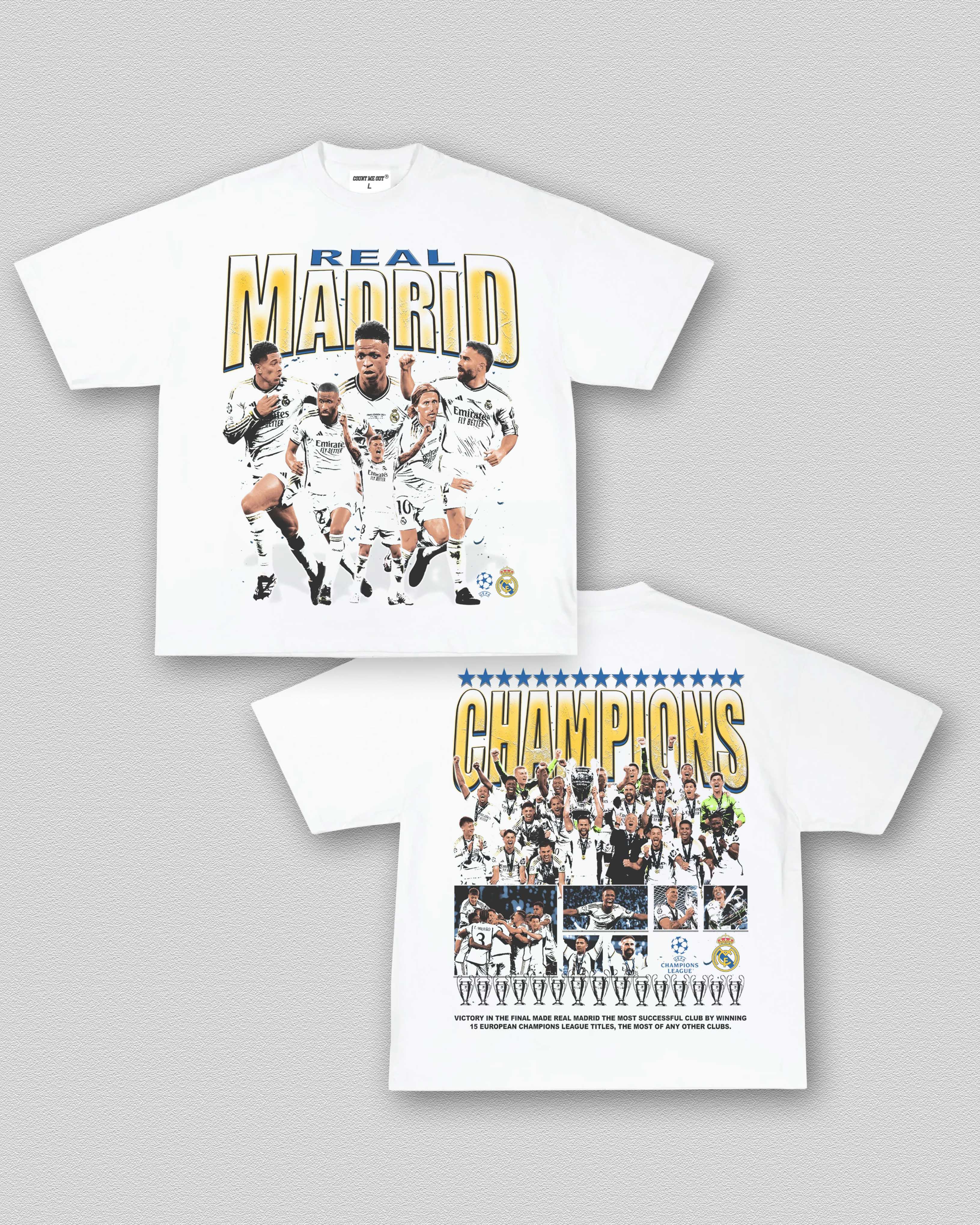 2024 UCL CHAMPS - REAL MADRID TEE