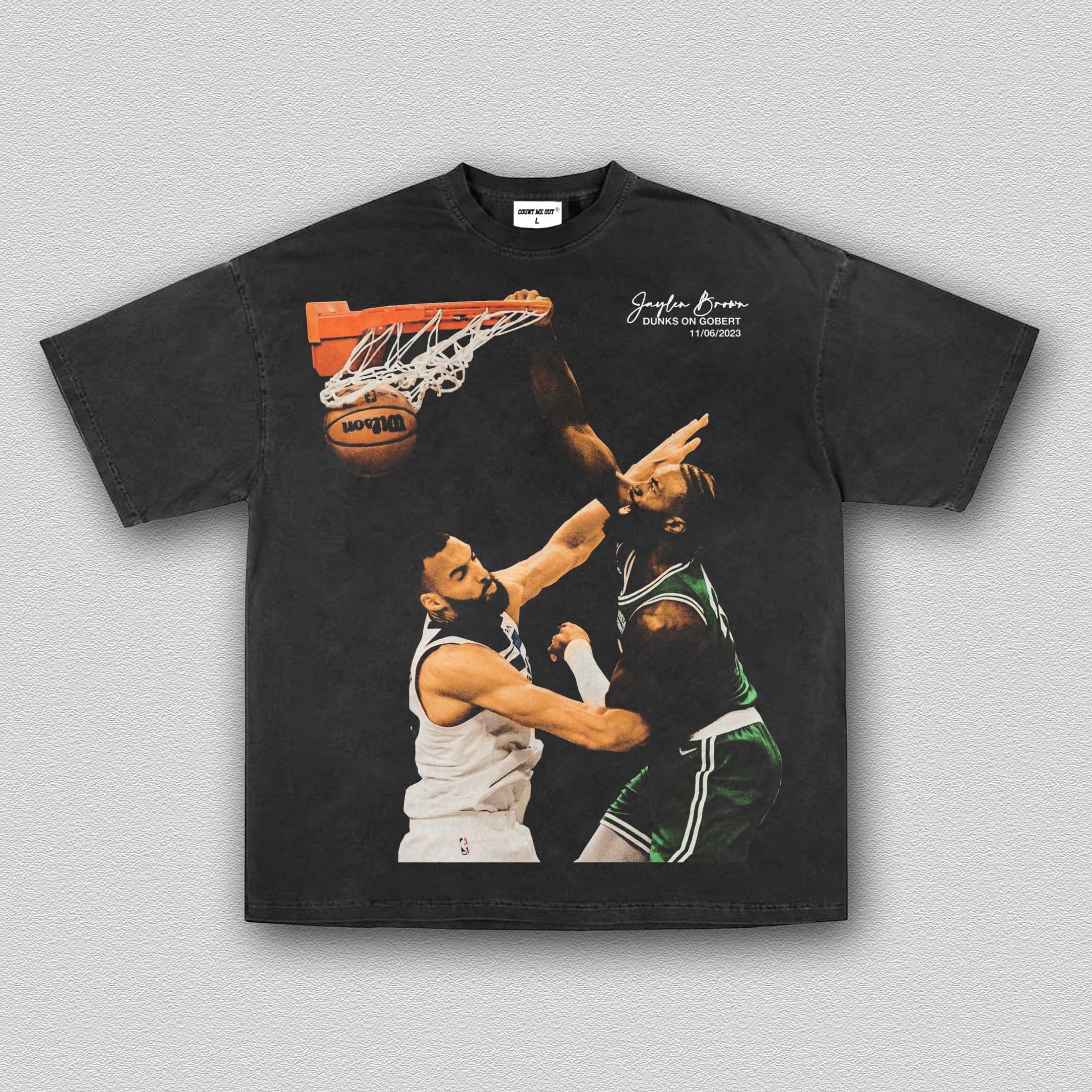 JAYLEN BROWN ON GOBERT TEE