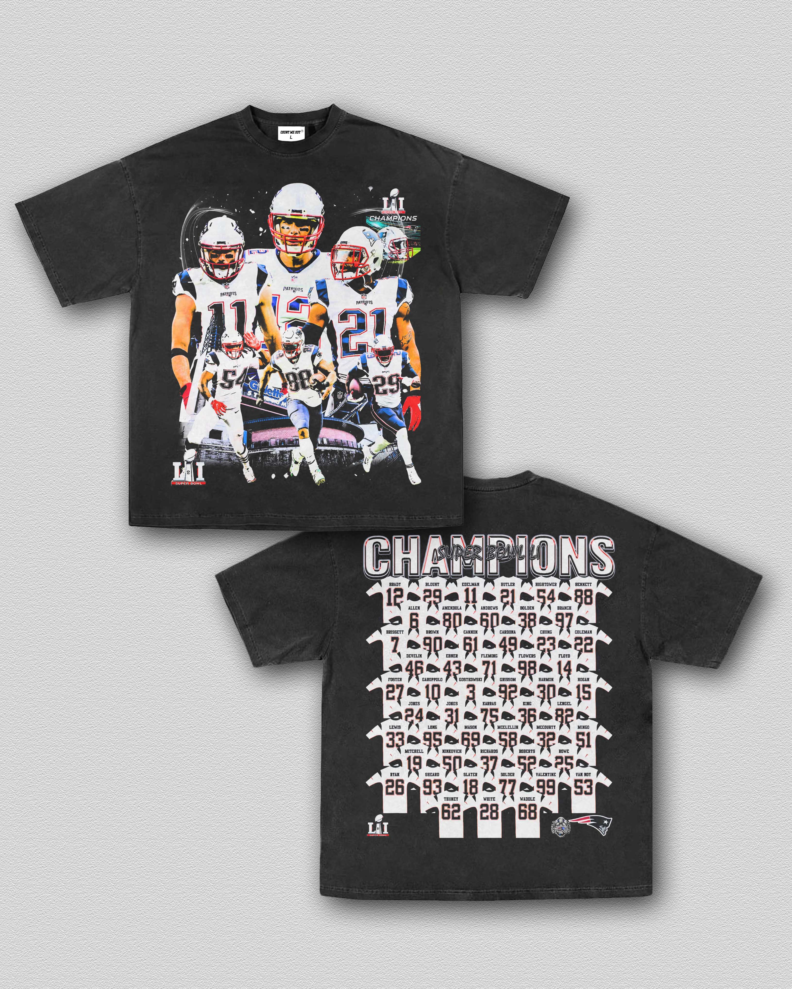 SUPER BOWL LI CHAMPS - PATRIOTS TEE