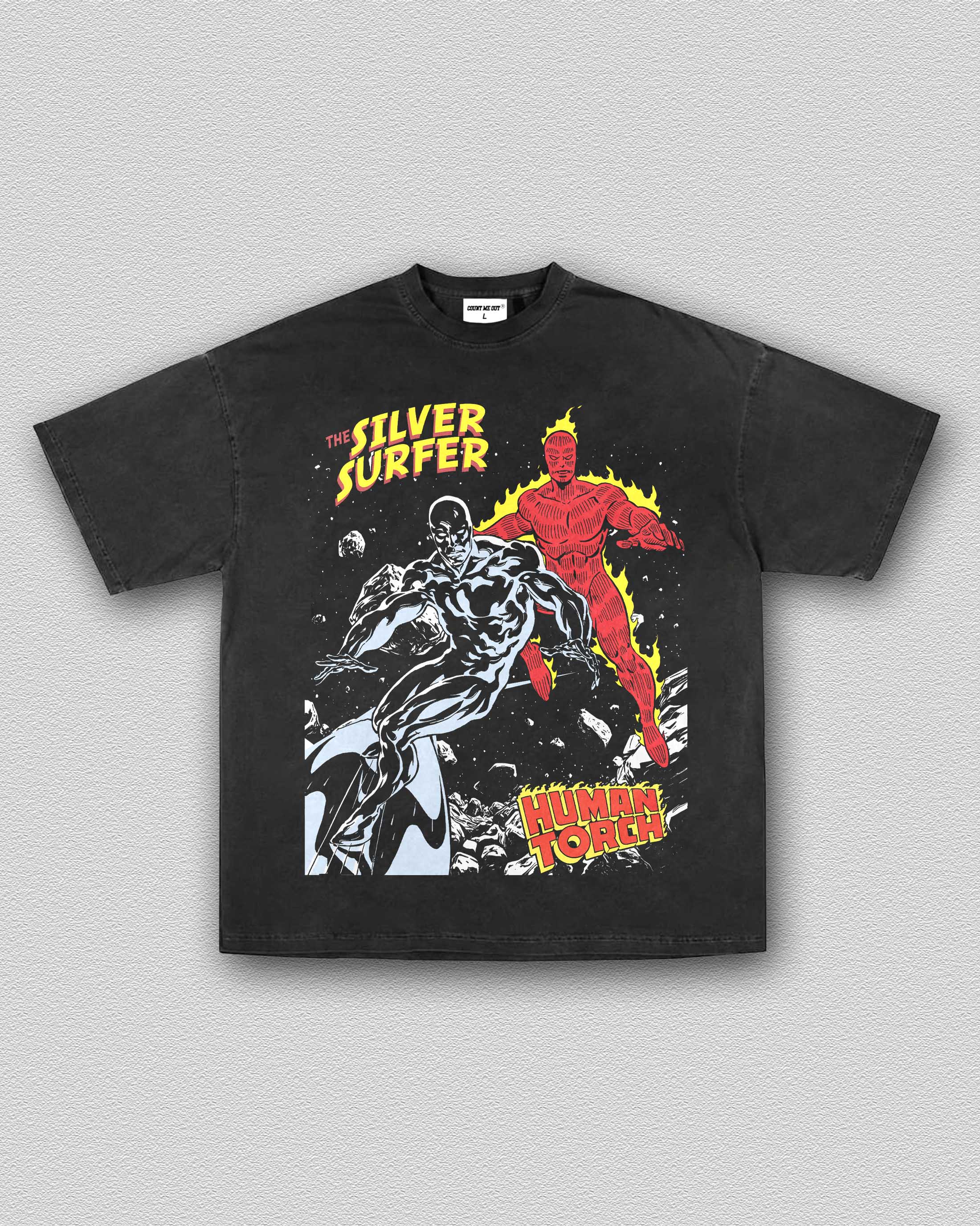 SILVER SURFER VS. HUMAN TORCH TEE 12.3