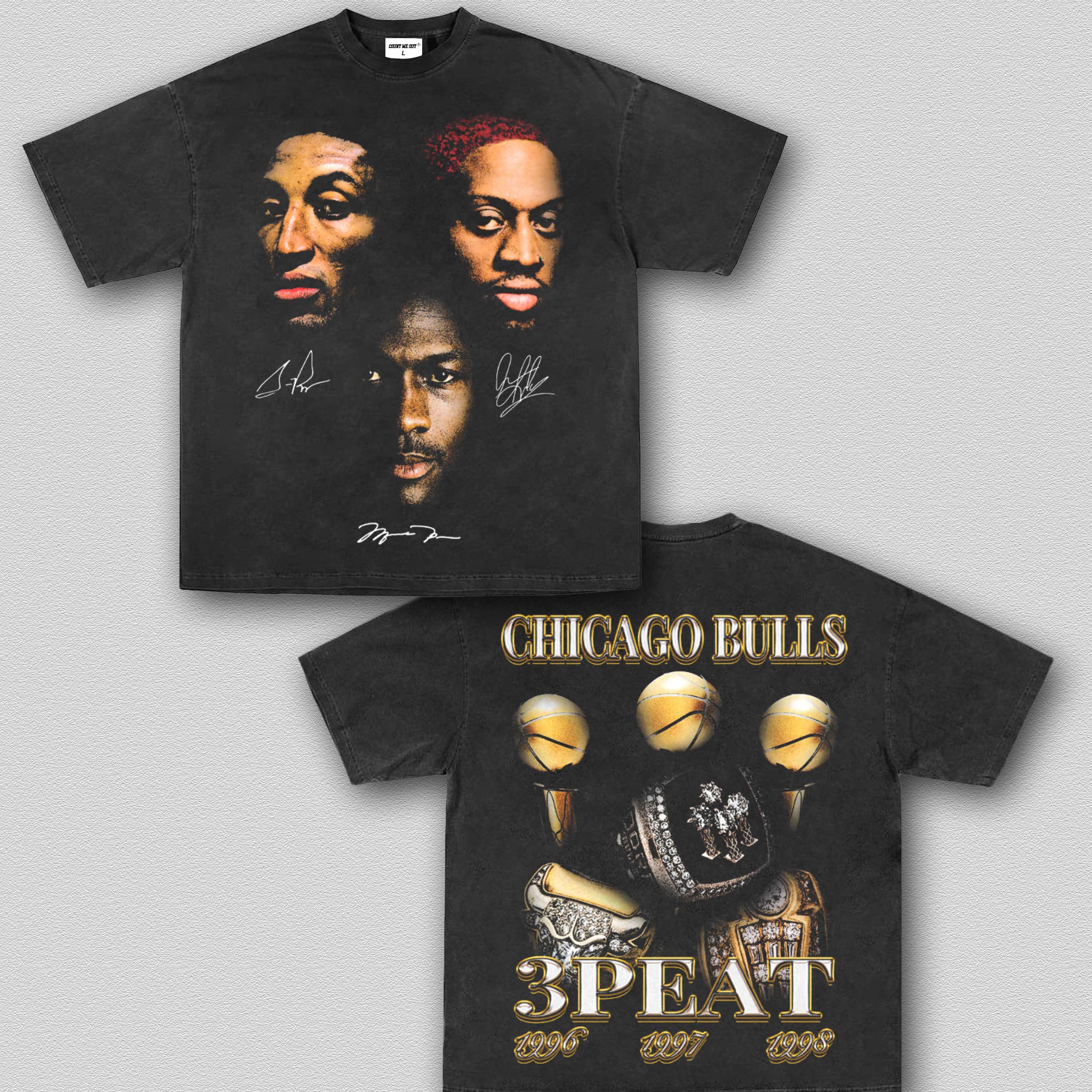 3-PEAT '96-'98 BULLS TEE