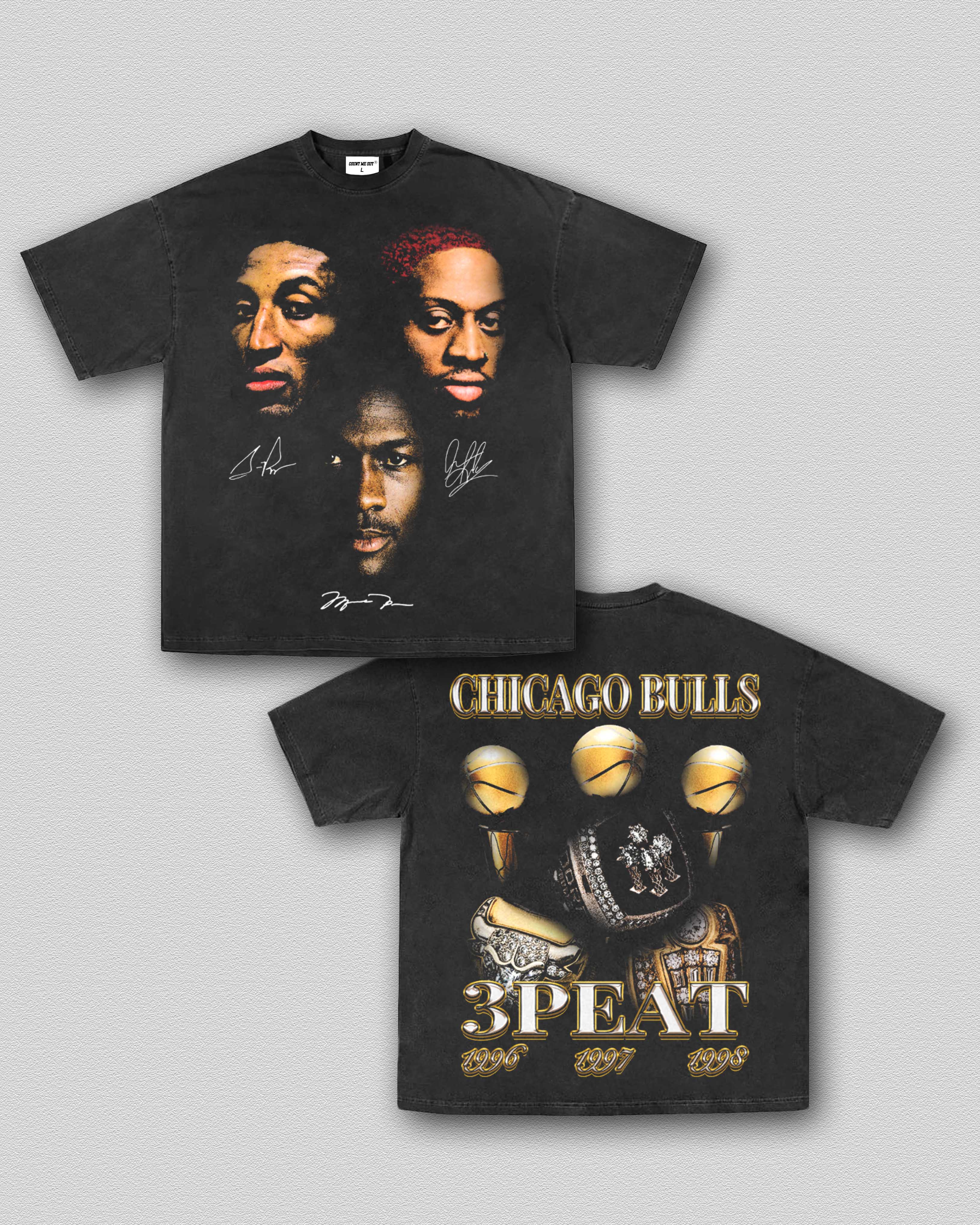 3-PEAT '96-'98 BULLS TEE