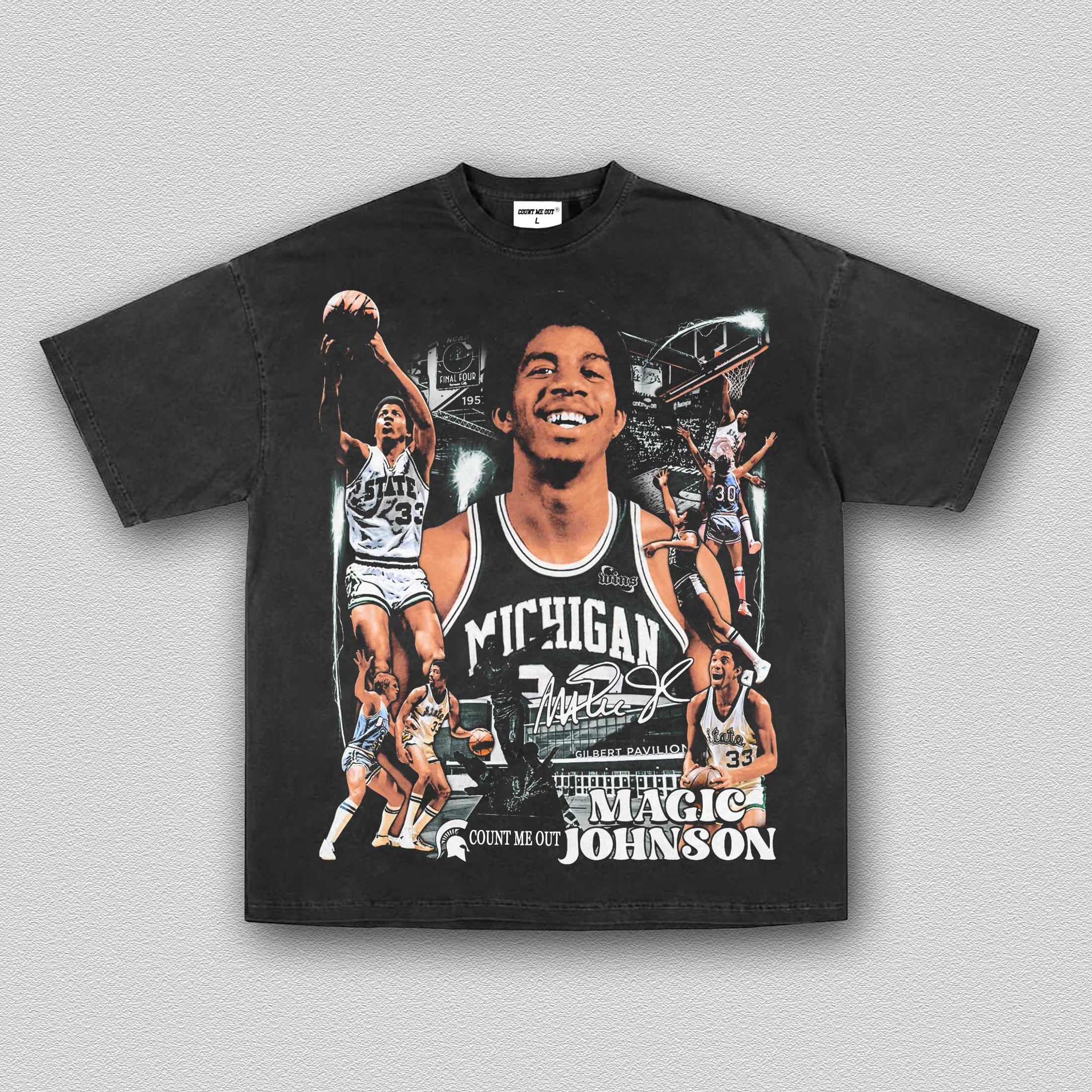 MAGIC JOHNSON-MICHIGAN TEE