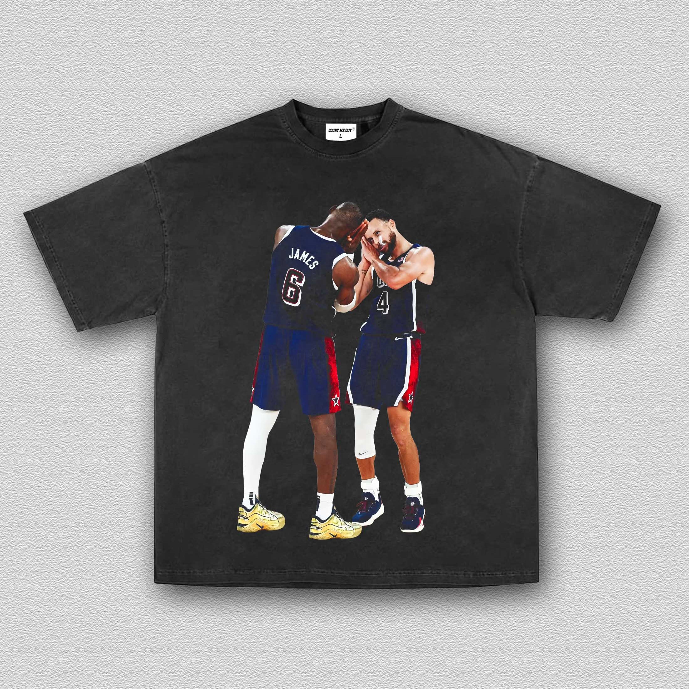 STEPHEN CURRY  AND LEBRON JAMES 8.15 TEE