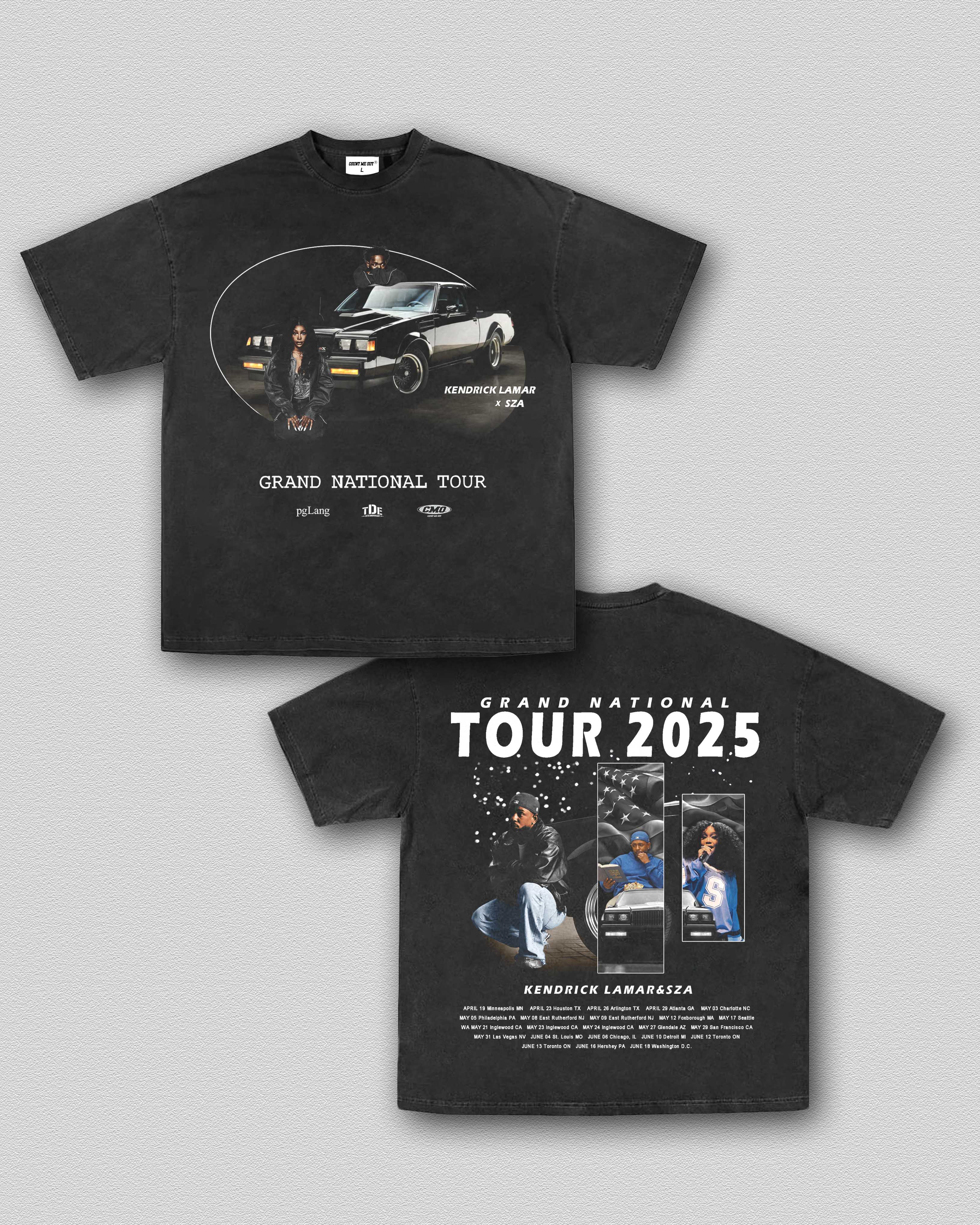 KENDRICK LAMAR X SZA GRAND NATIONAL TOUR TEE 12.13