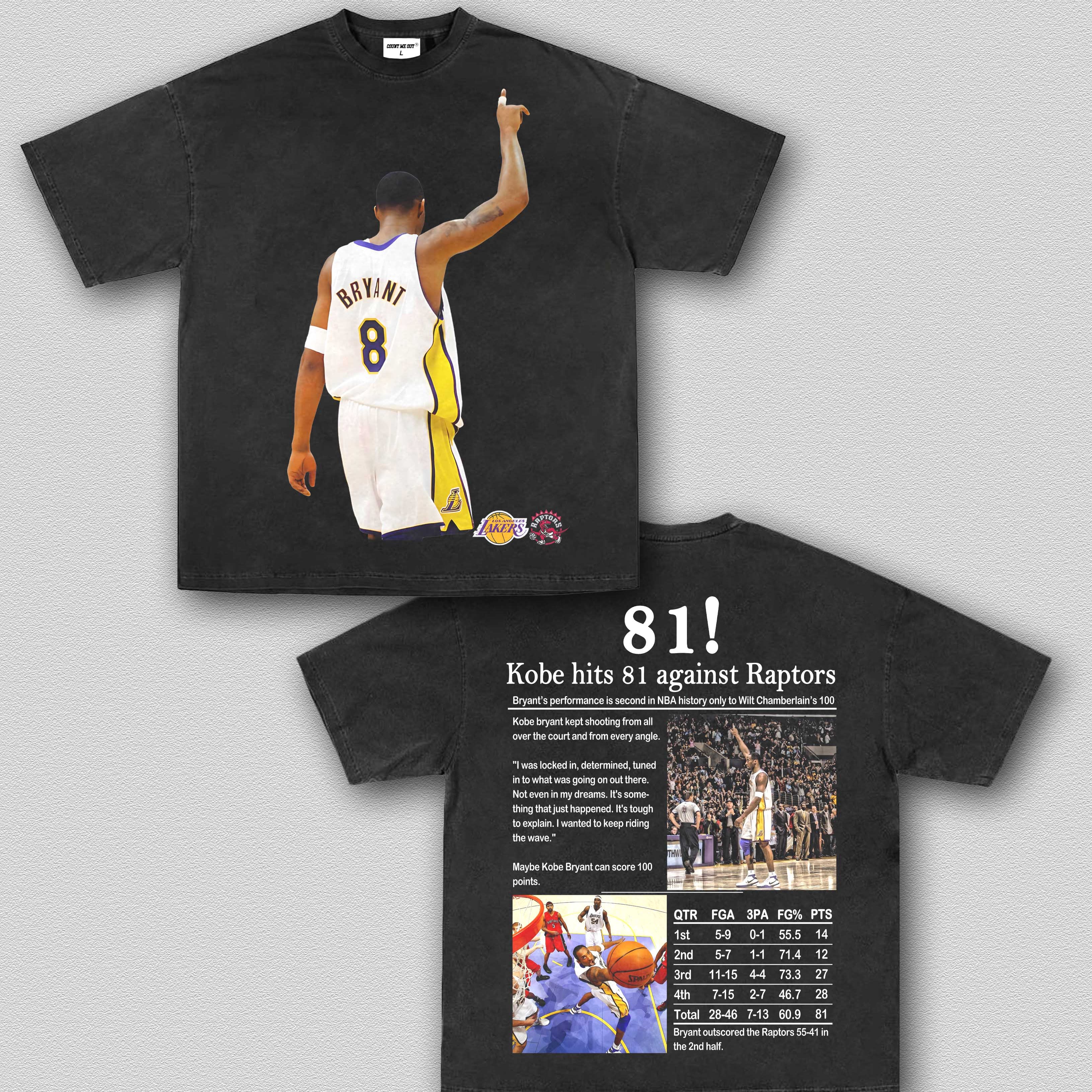 81 POINTS KOBE TEE