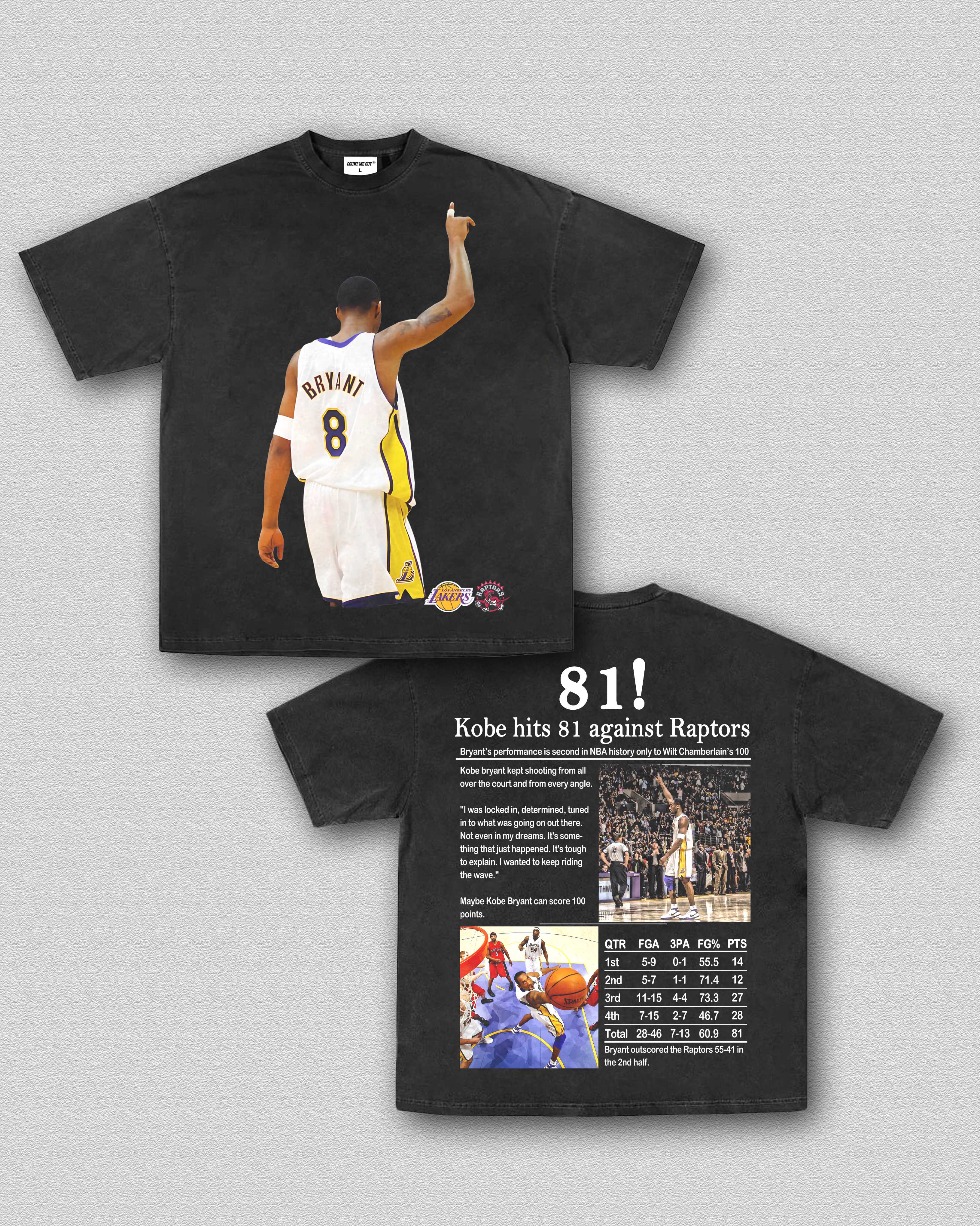 81 POINTS KOBE TEE