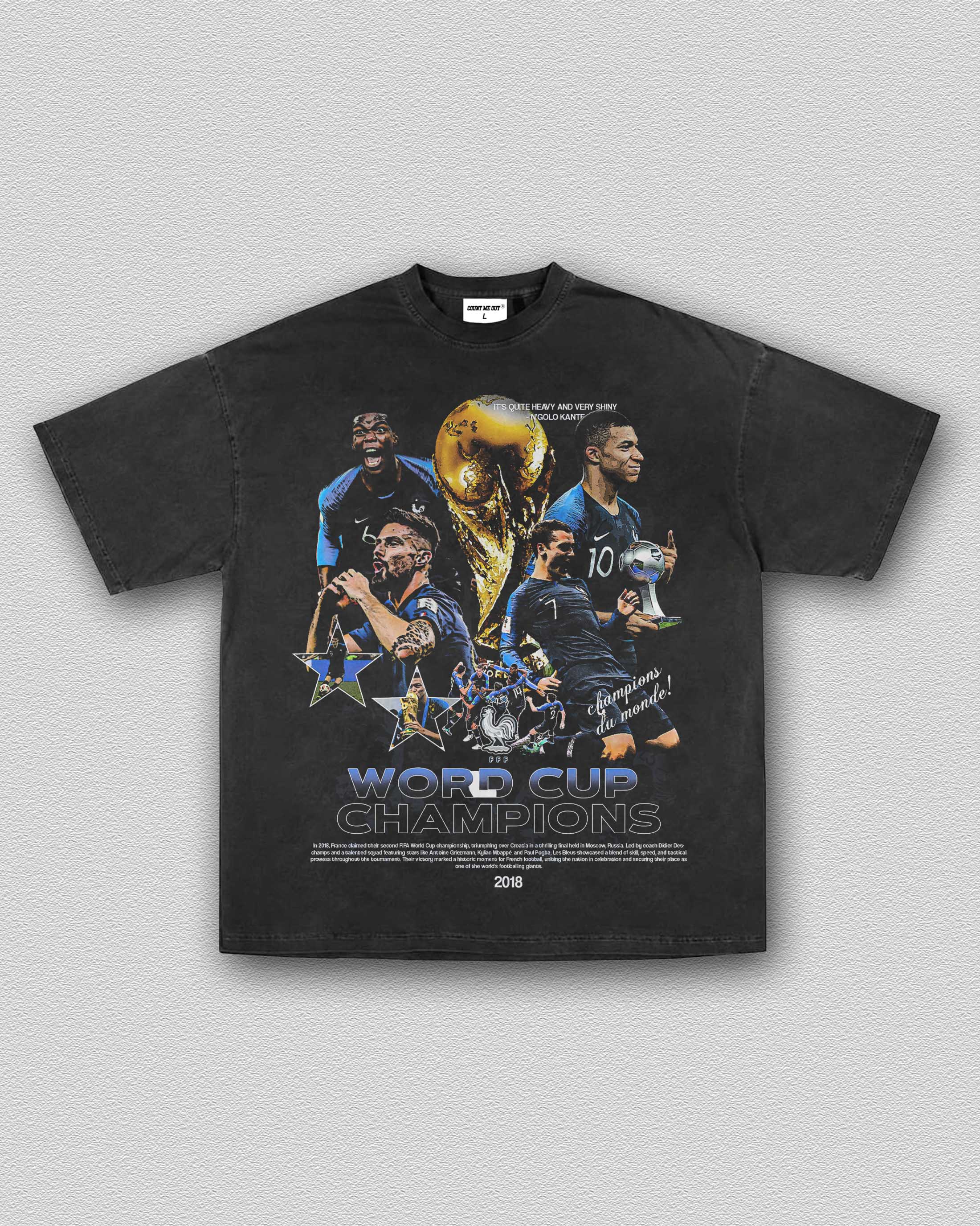 FRANCE WORLD CUP TEE 12.4