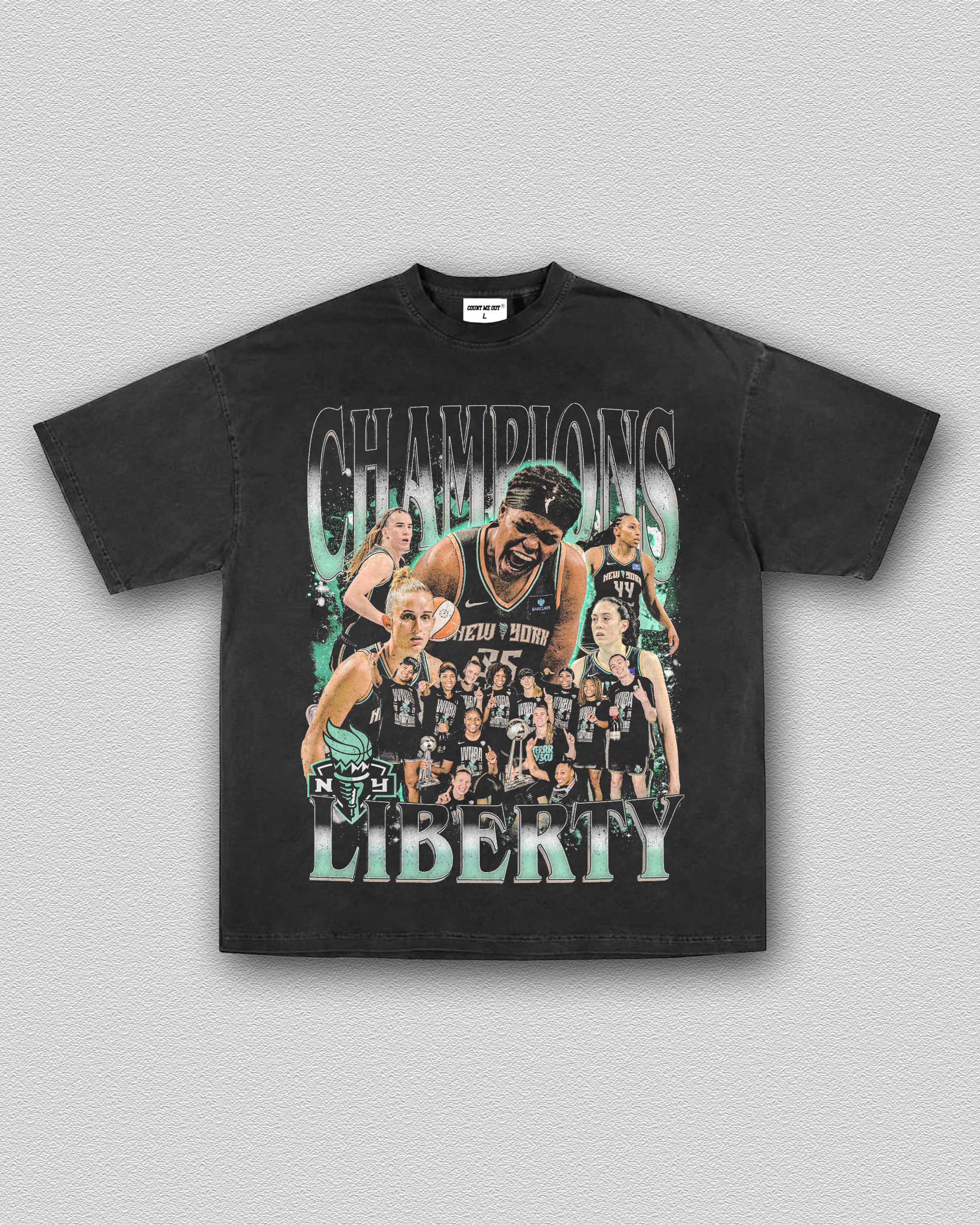 NEW YORK LIBERTY CHAMPIONS 2024 TEE 11.25