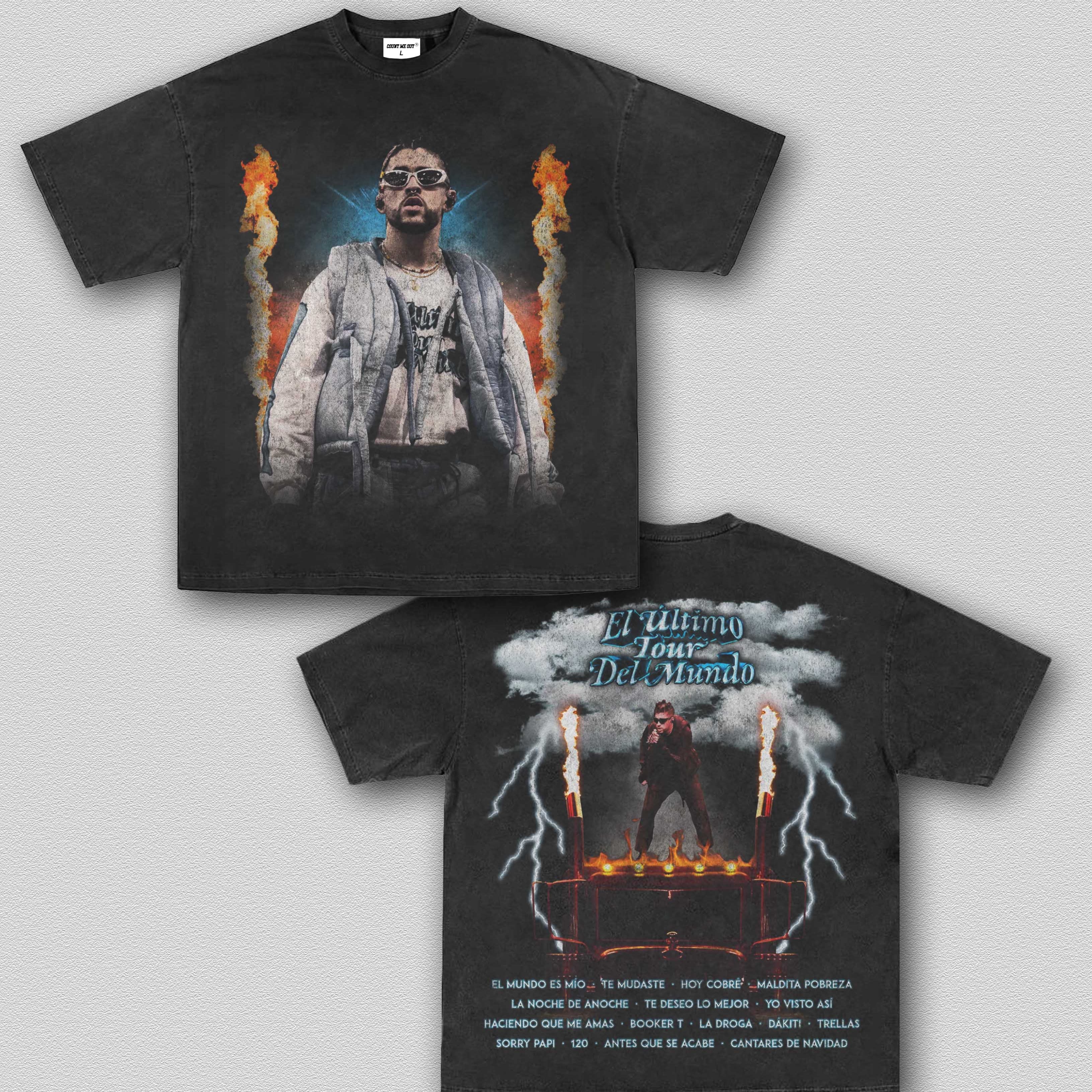 BAD BUNNY - EL ÚLTIMO TOUR DEL MUNDO VINTAGE TEE