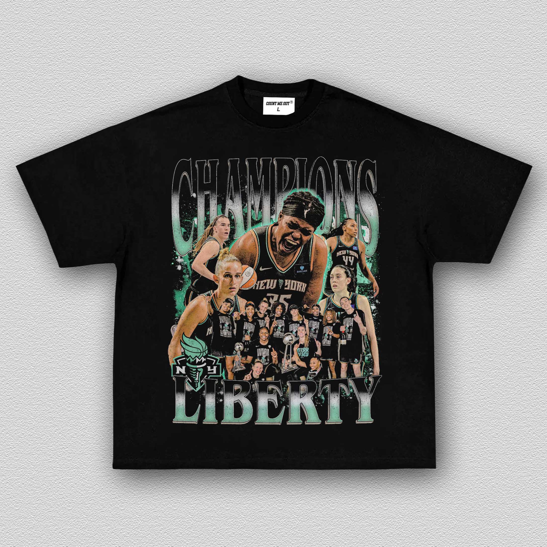 NEW YORK LIBERTY CHAMPIONS 2024 TEE 11.25