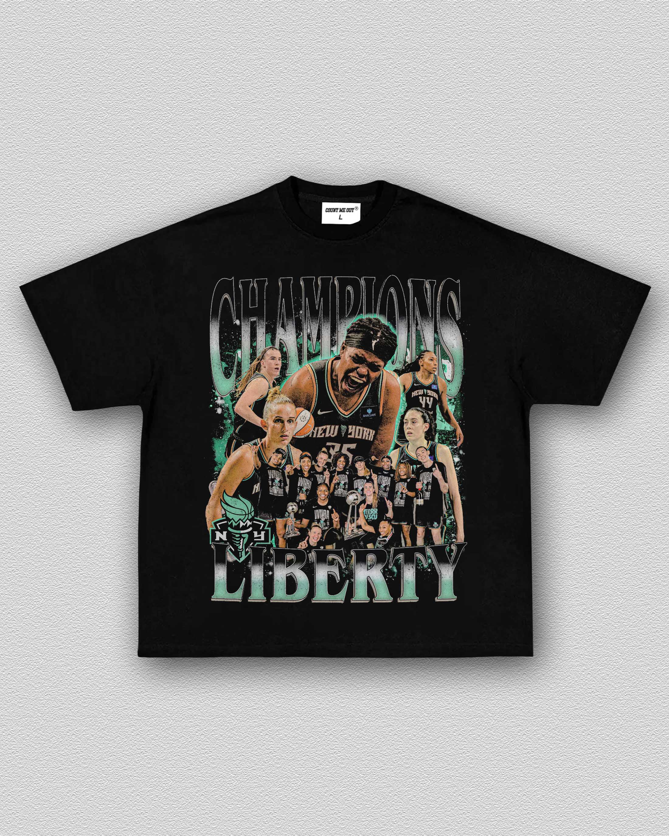 NEW YORK LIBERTY CHAMPIONS 2024 TEE 11.25