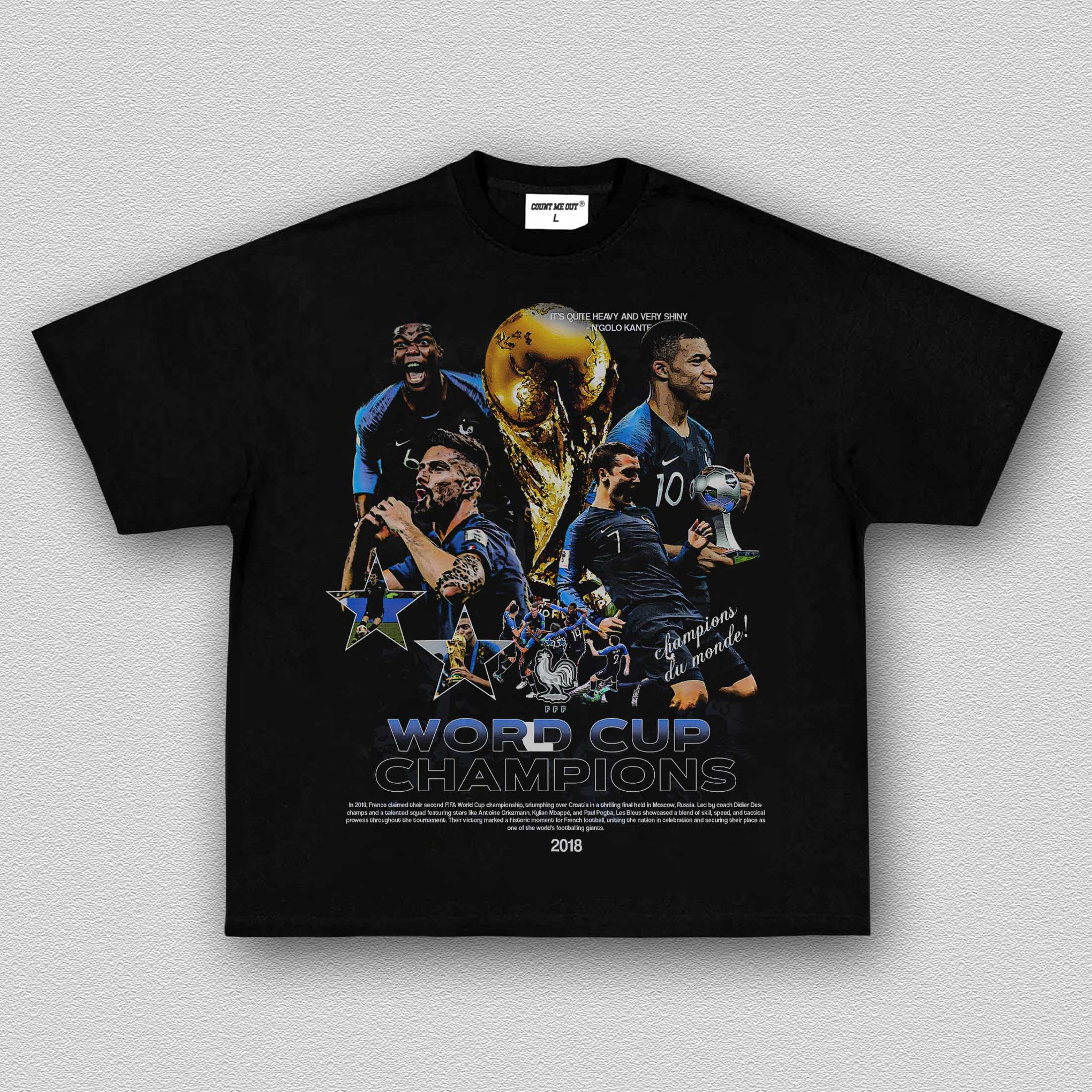 FRANCE WORLD CUP TEE 12.4