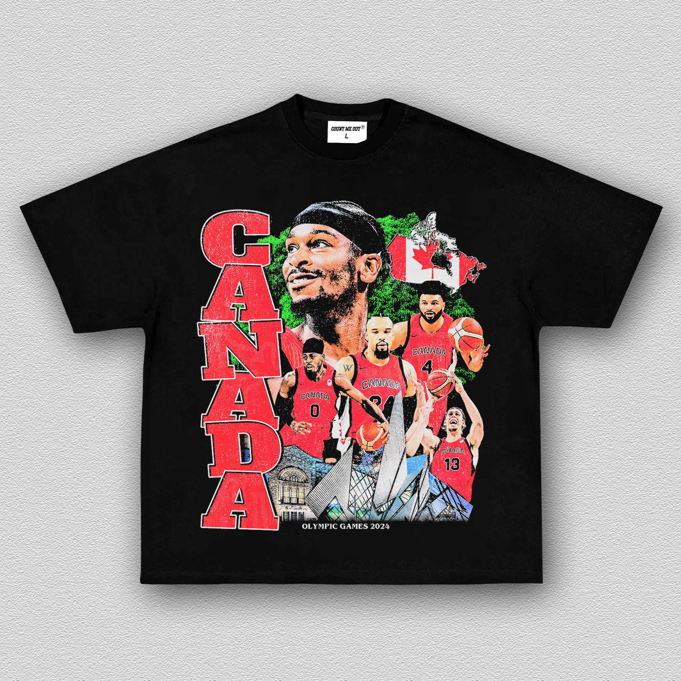 CANADA TEAM BASKETBALL 2024 TEE 10.15