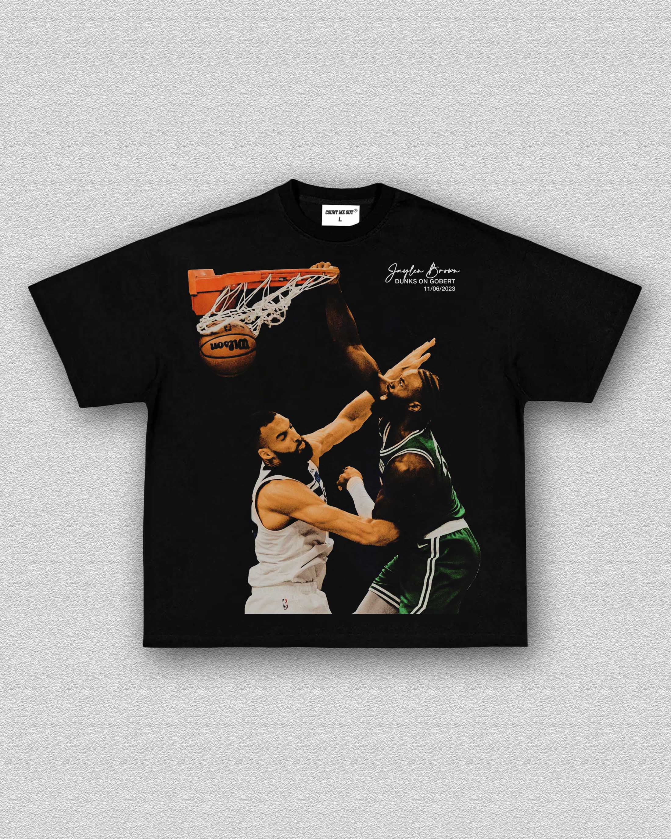 JAYLEN BROWN ON GOBERT TEE