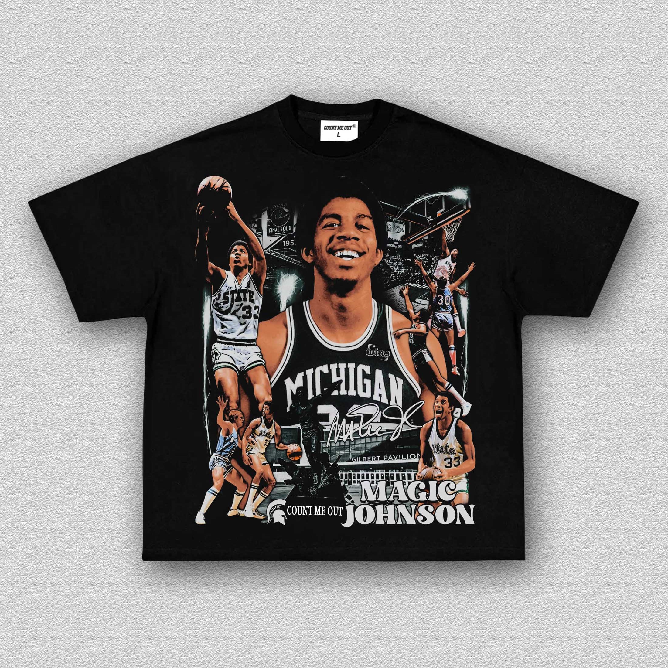 MAGIC JOHNSON-MICHIGAN TEE