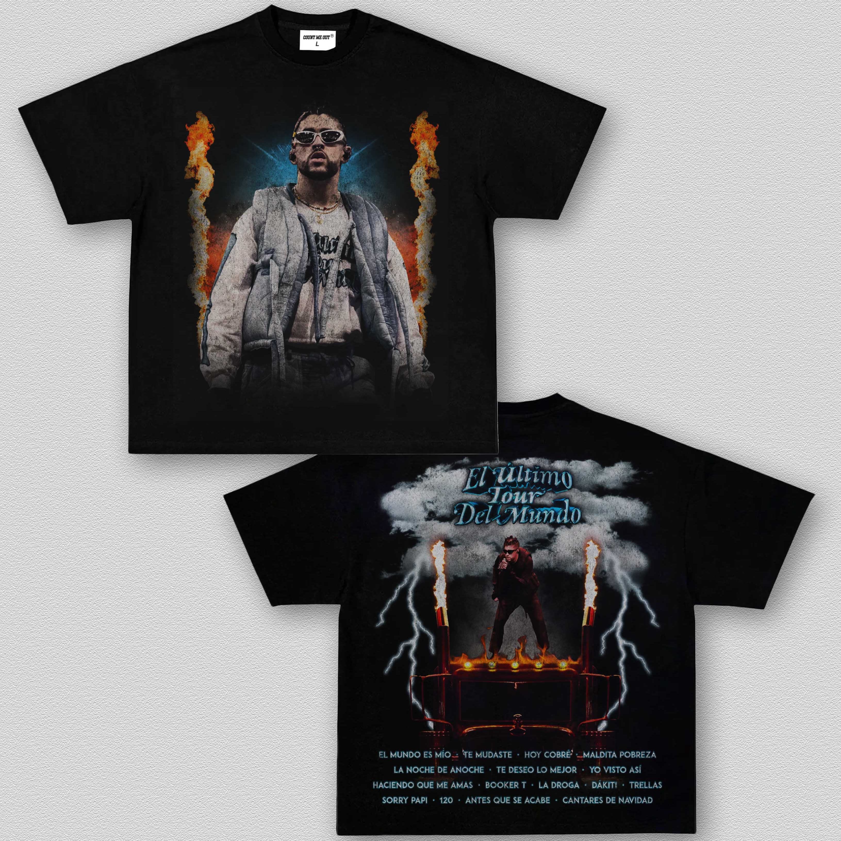 BAD BUNNY - EL ÚLTIMO TOUR DEL MUNDO VINTAGE TEE