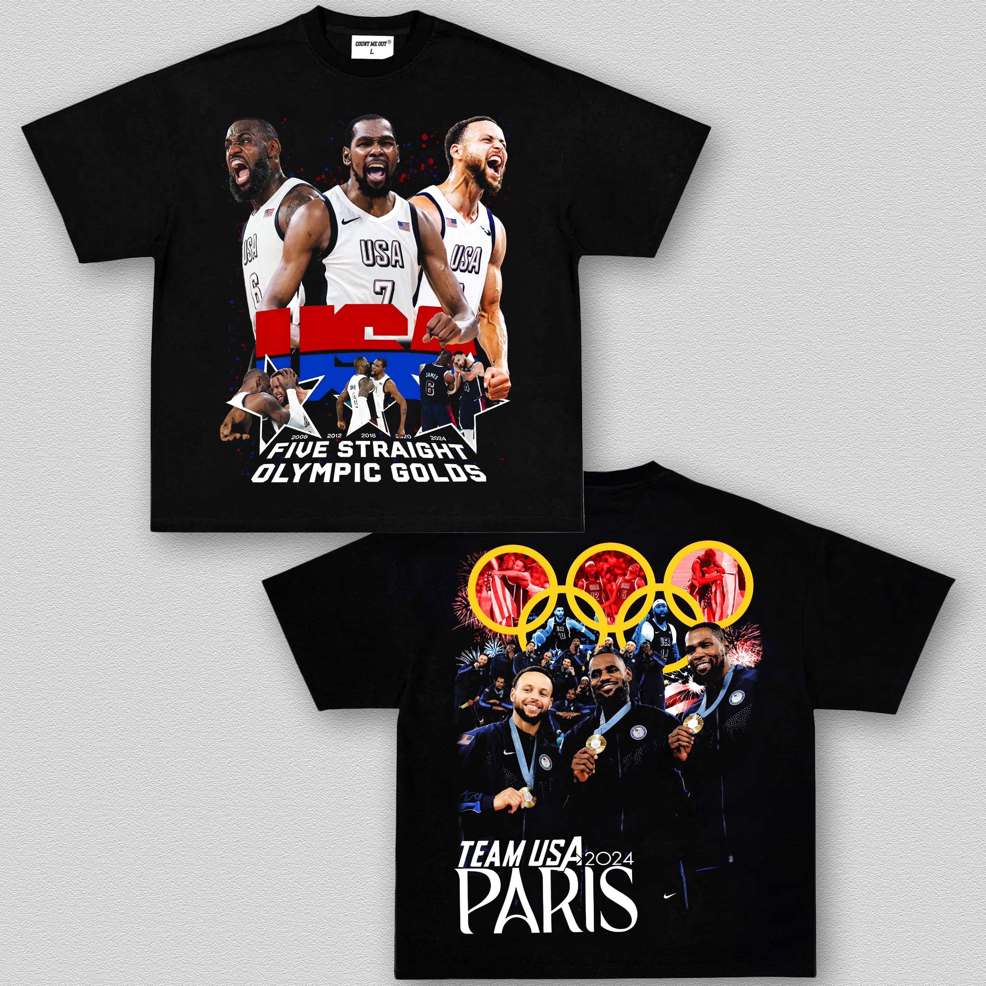 TEPHEN CURRY & LEBRON JAMES & KEVIN DURANT 8.14 TEE