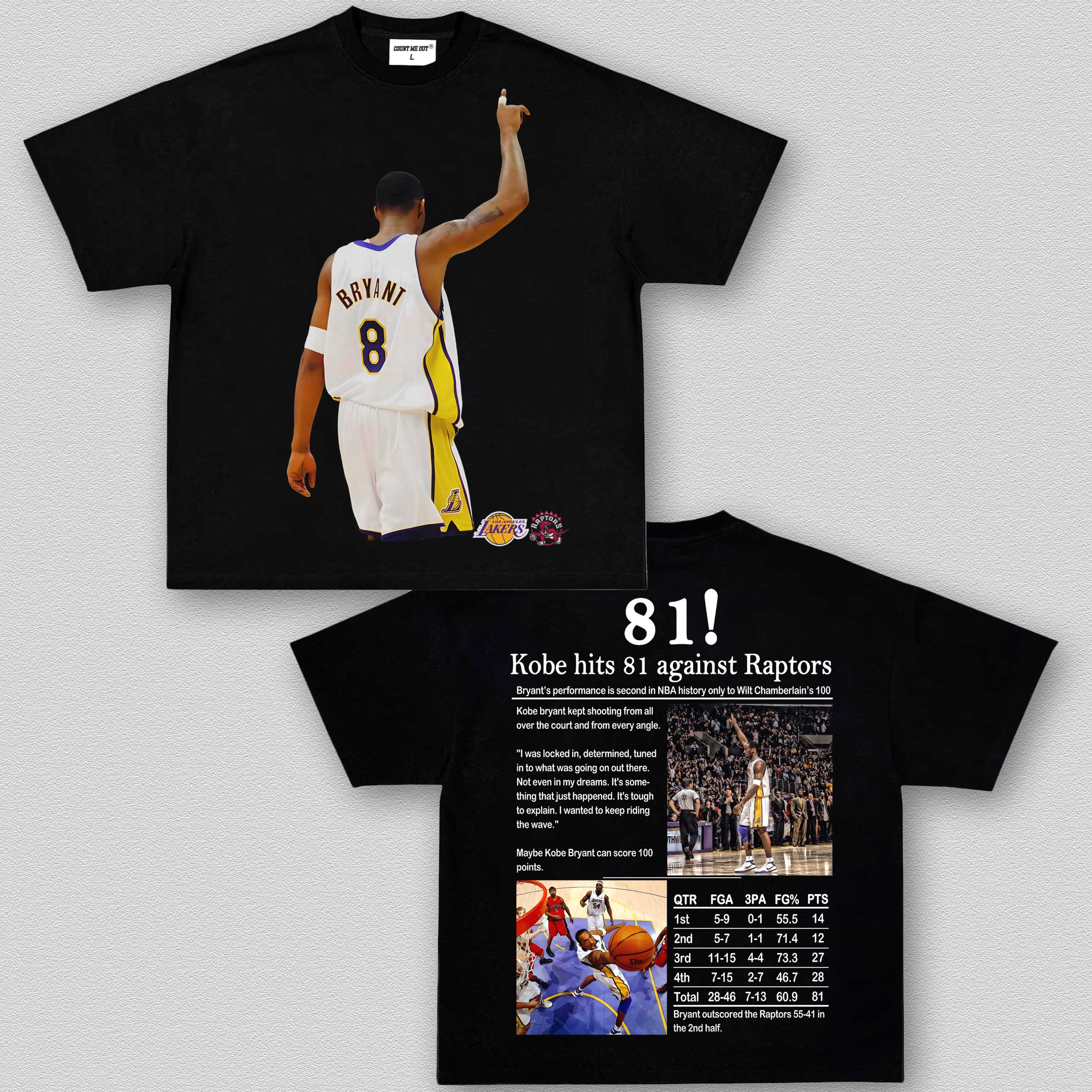 81 POINTS KOBE TEE