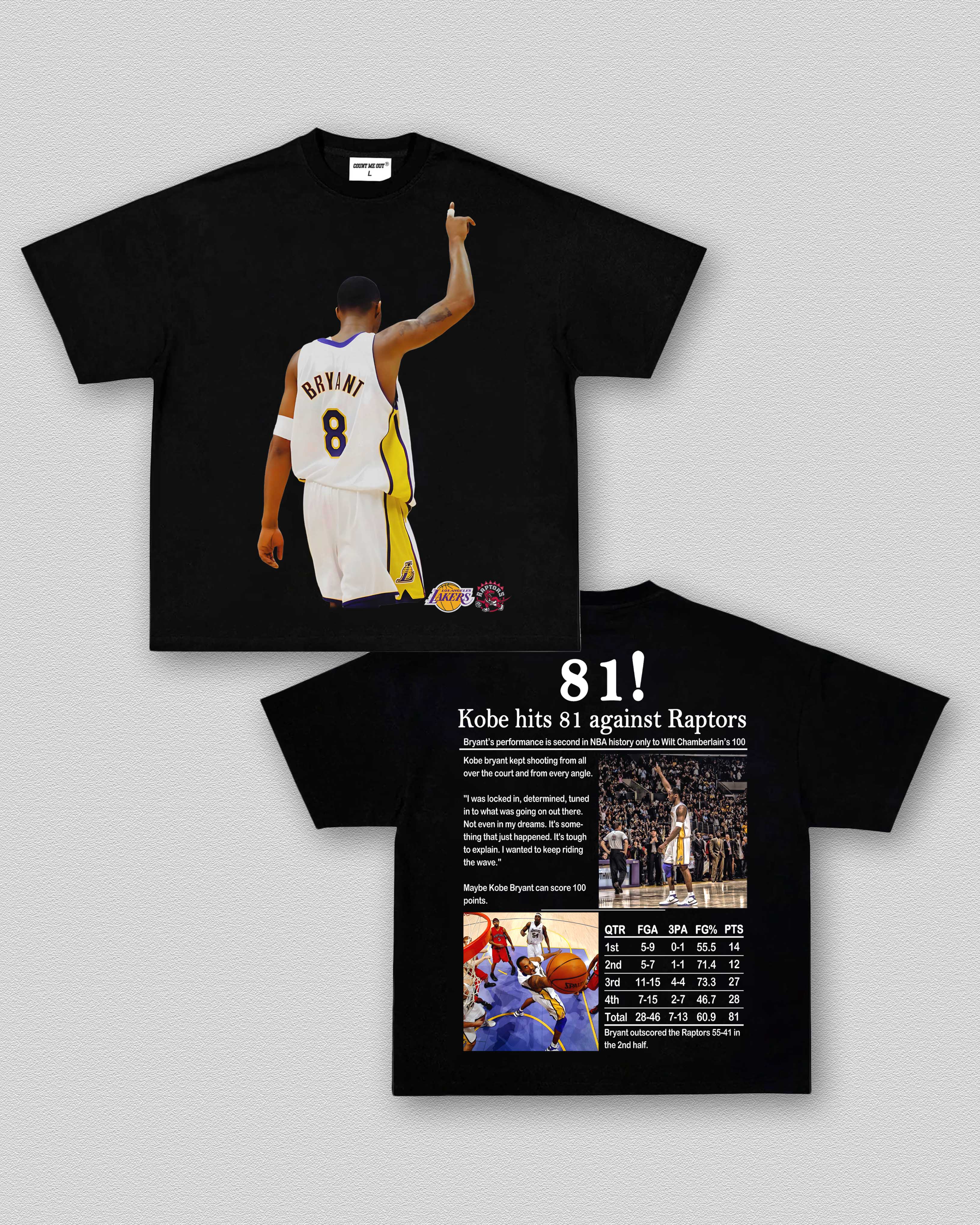 81 POINTS KOBE TEE