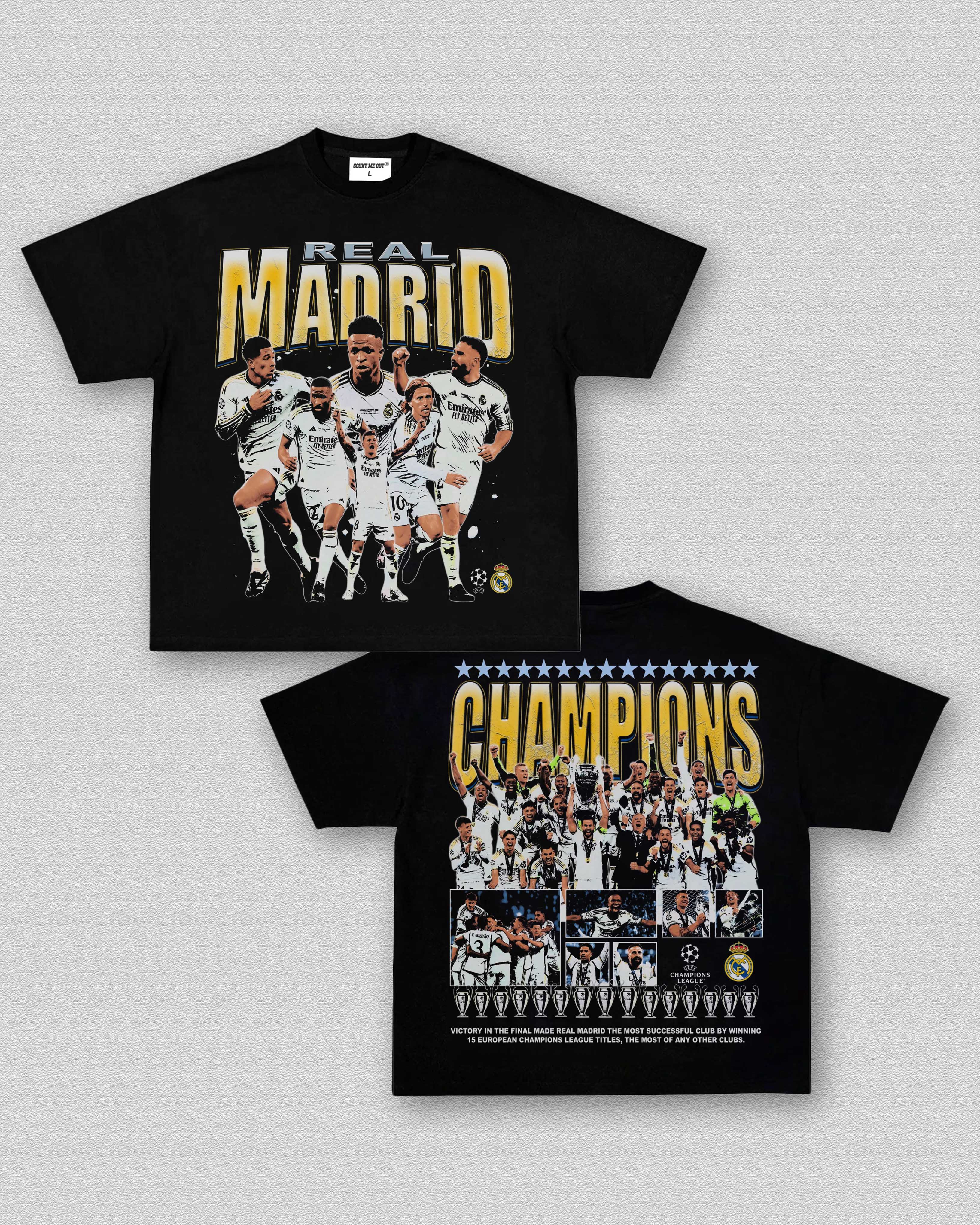 2024 UCL CHAMPS - REAL MADRID TEE