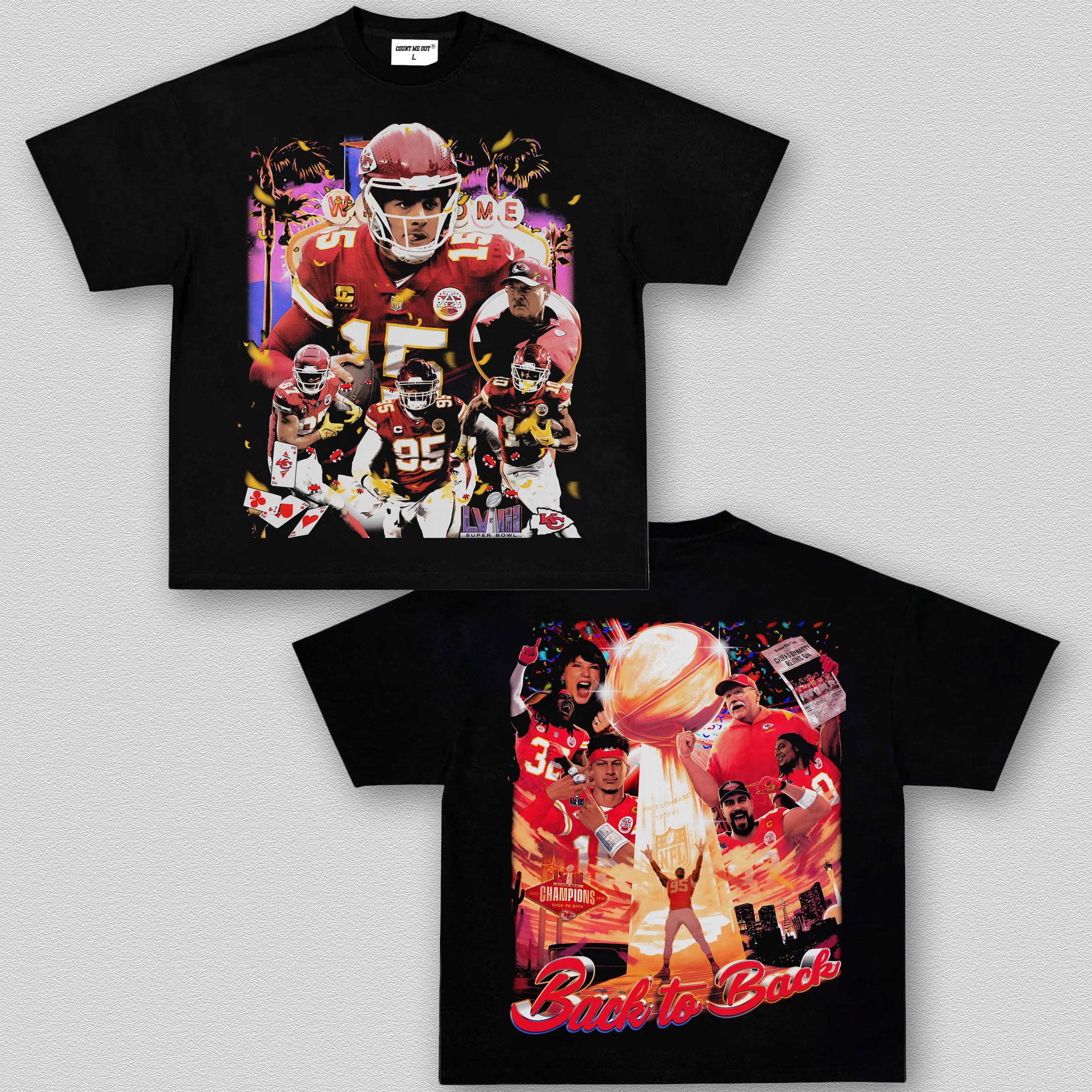 KANSAS CITY CHIEFS - BACK TO BACK TEE 10.5