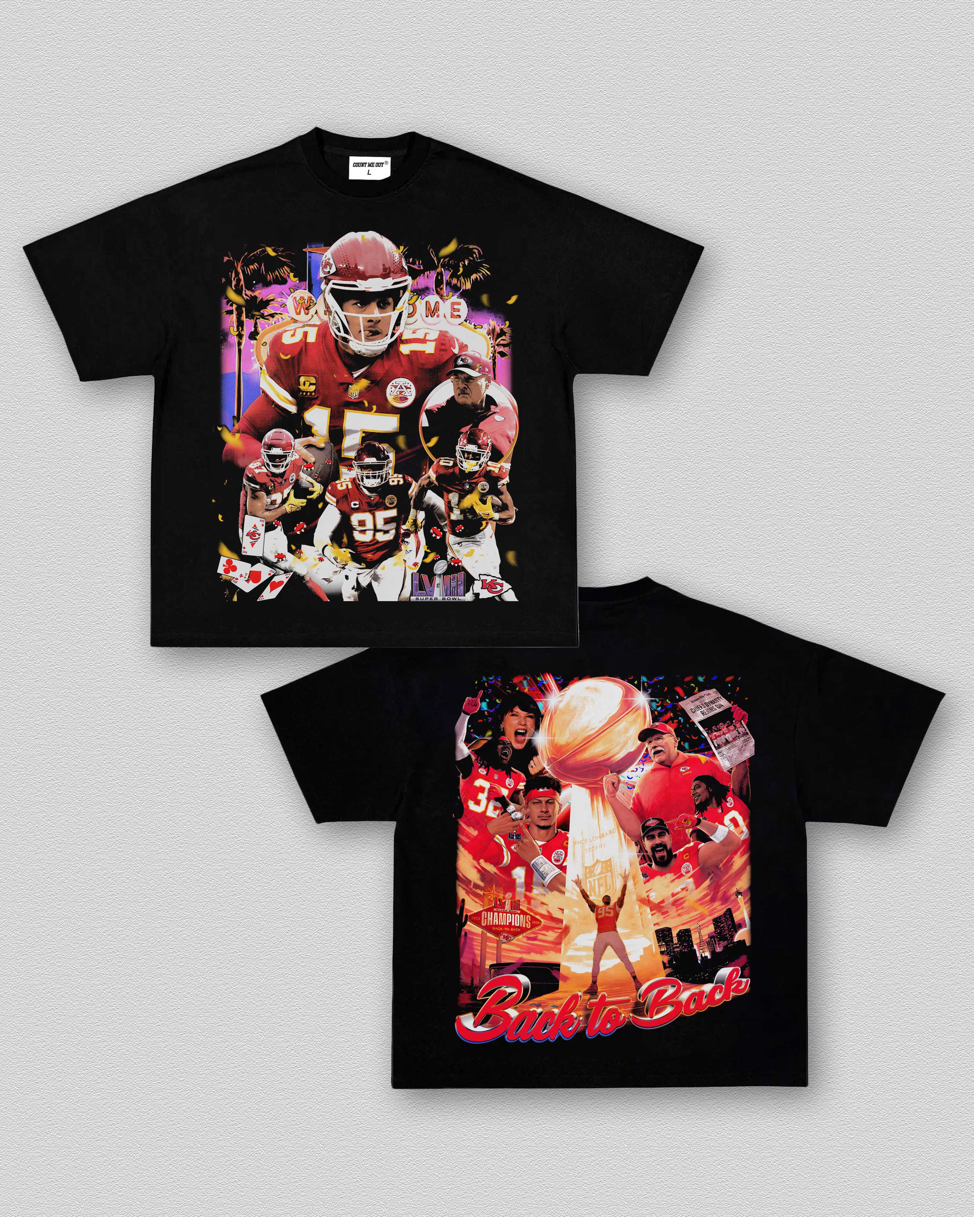 KANSAS CITY CHIEFS - BACK TO BACK TEE 10.5