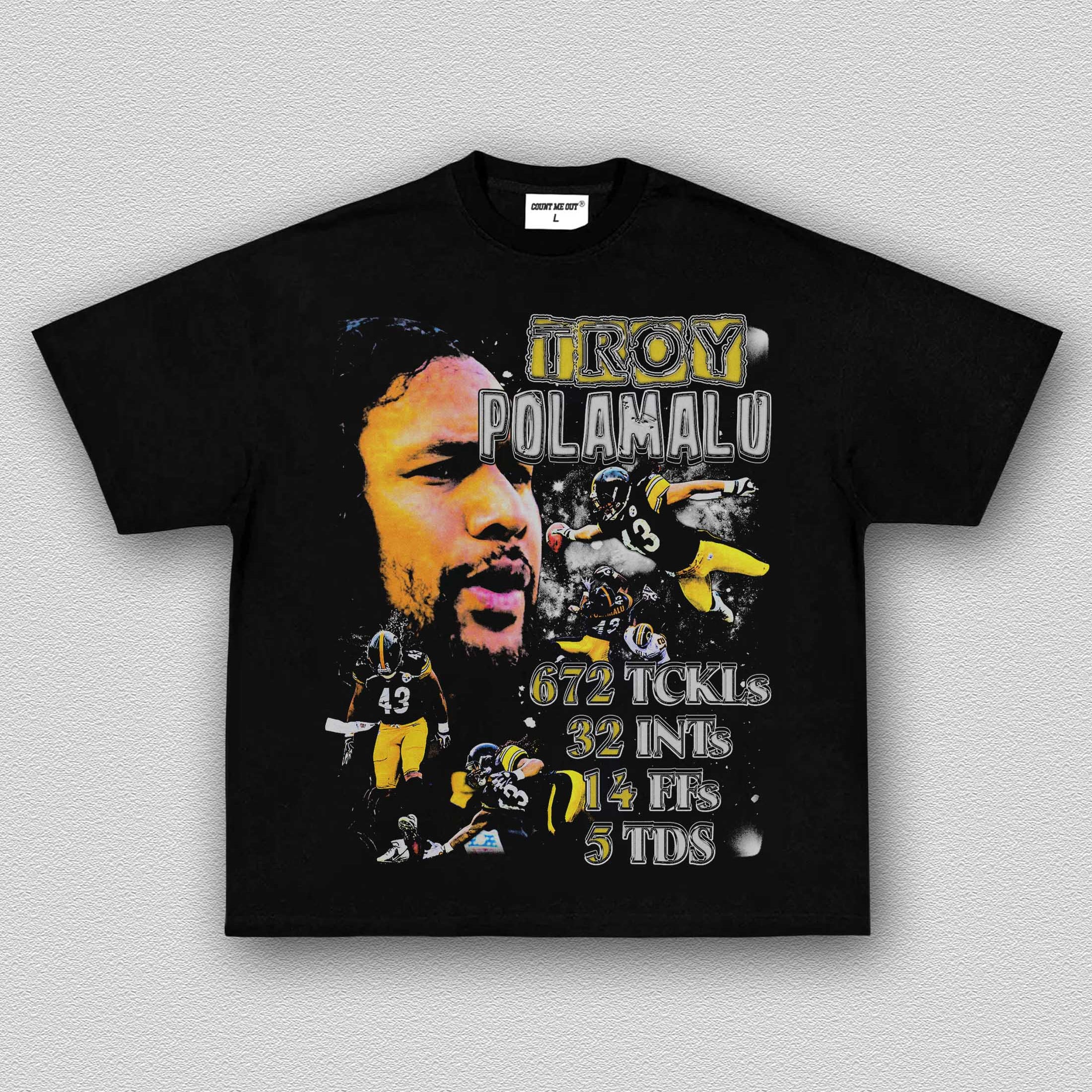 TROY POLAMALU TEE 10.5