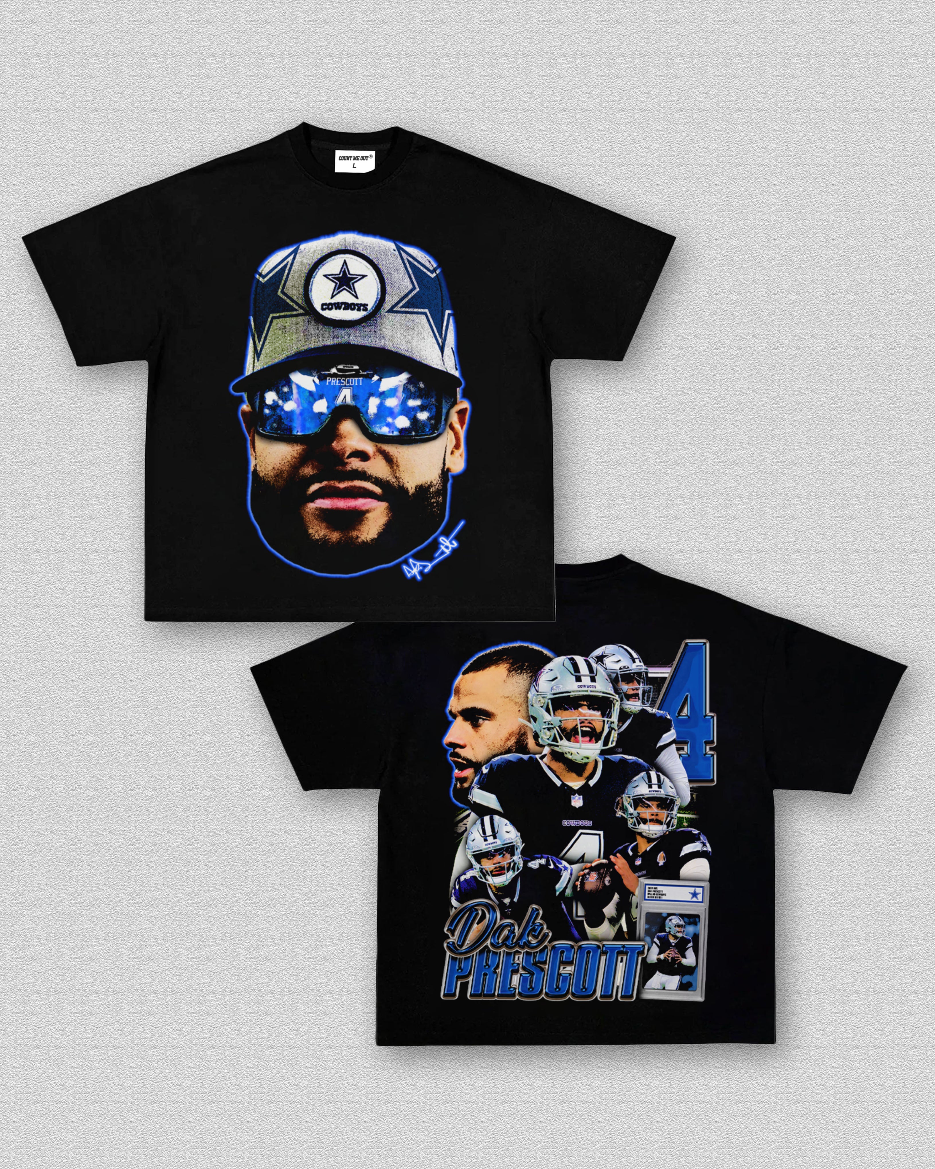 MAN WITH THE BAG DAK PRESCOTT BIG FACE TEE