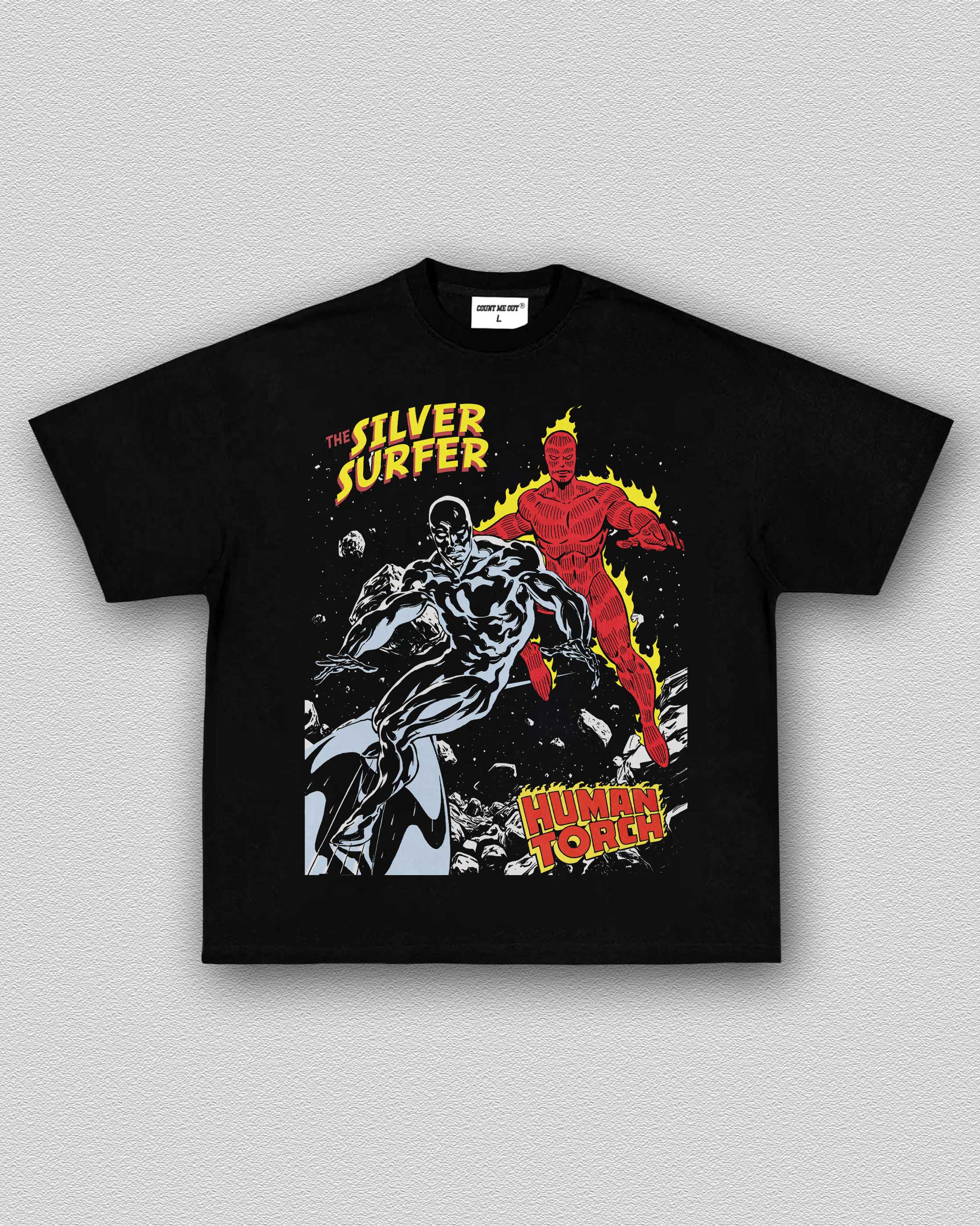 SILVER SURFER VS. HUMAN TORCH TEE 12.3