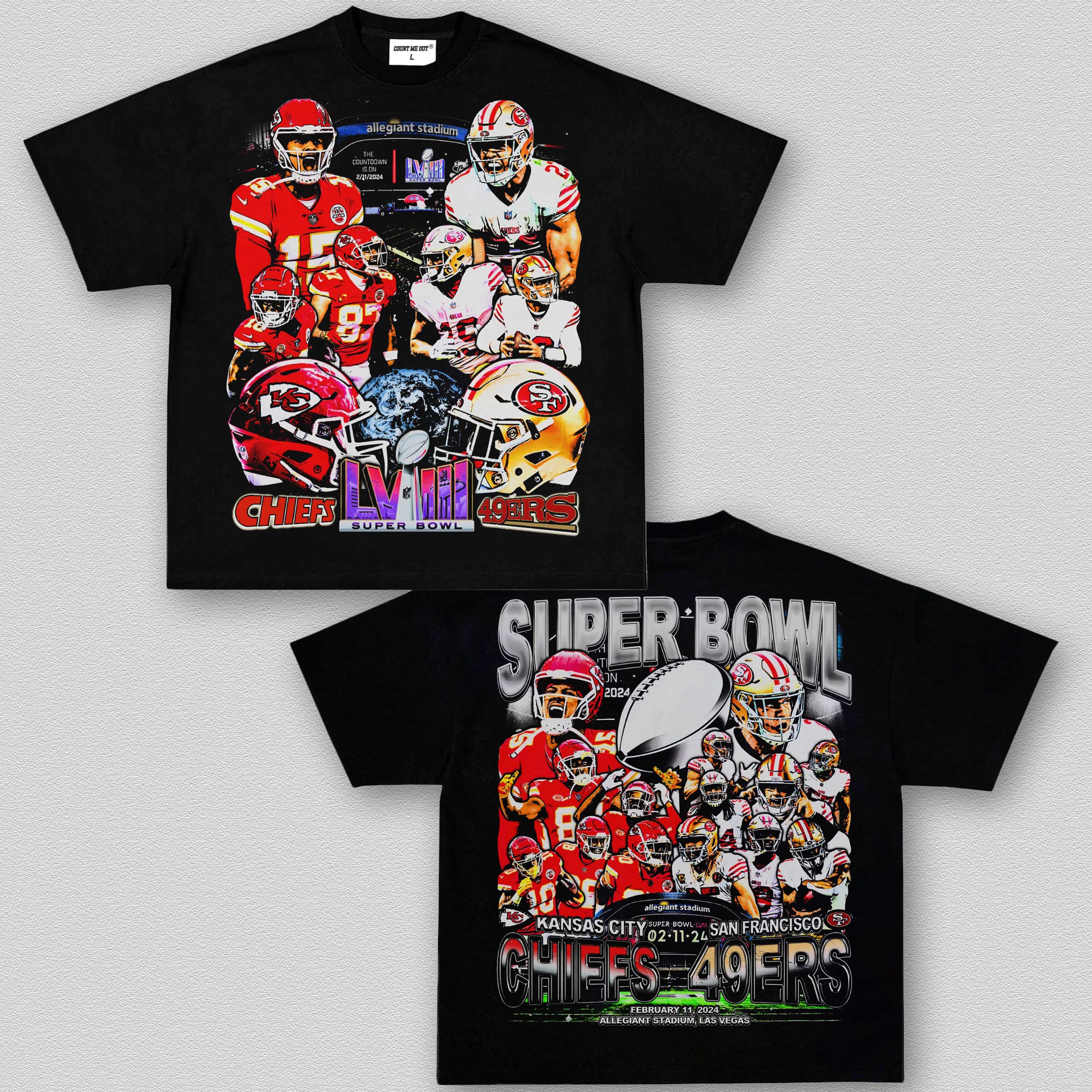 COUNTMEOUT SUPER BOWL LVIII TEE