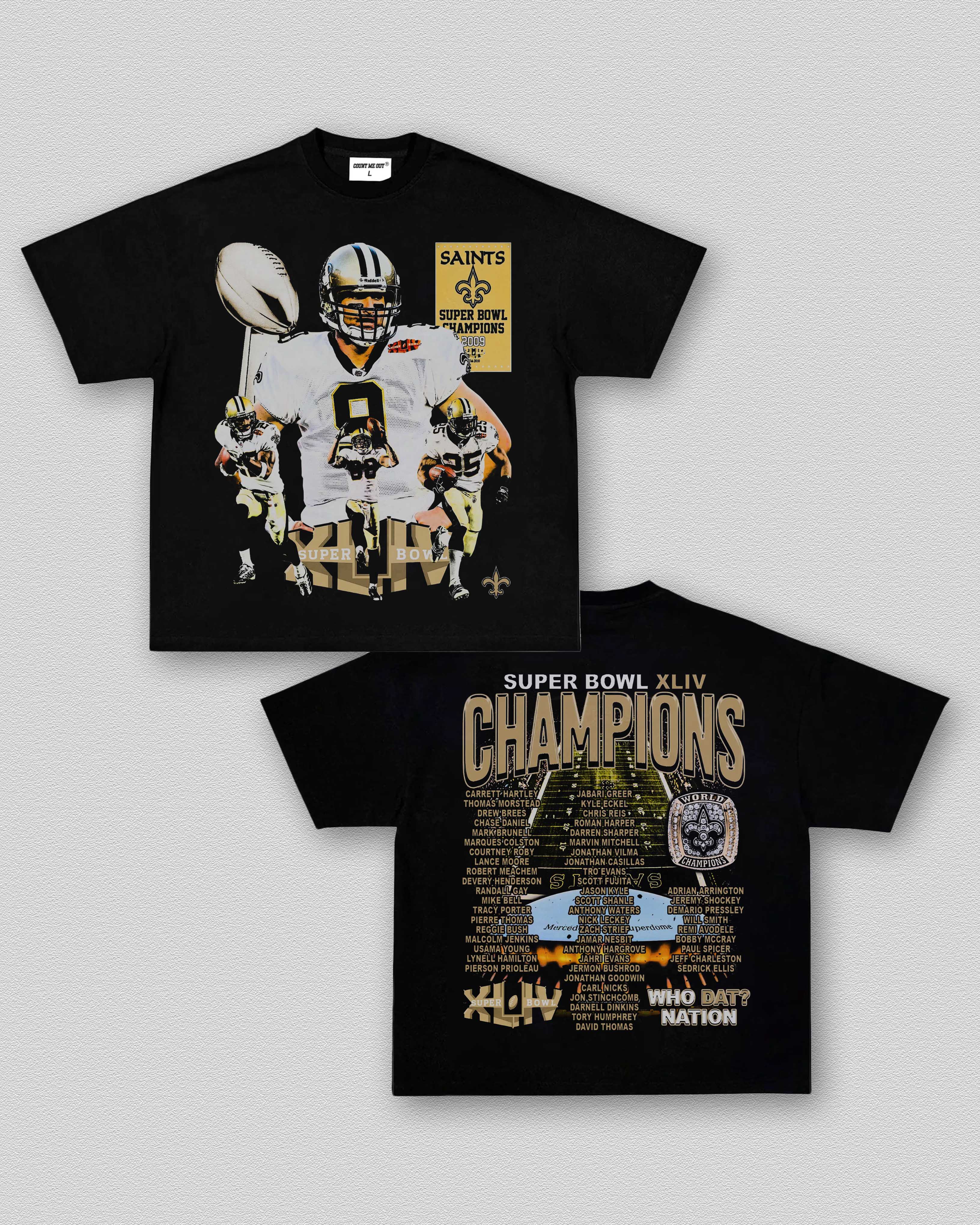 SUPER BOWL XLIV CHAMPS - SAINTS TEE