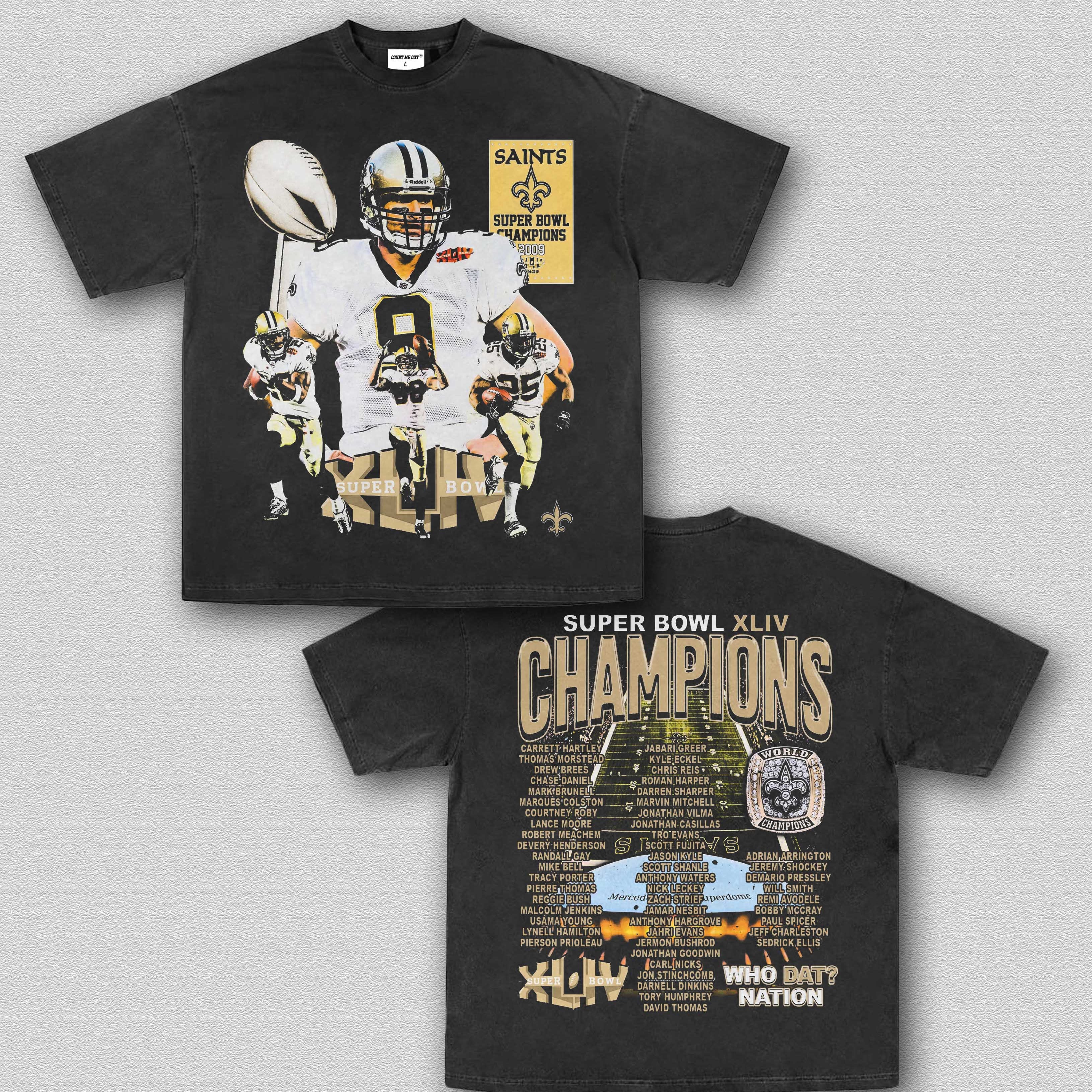 SUPER BOWL XLIV CHAMPS - SAINTS TEE