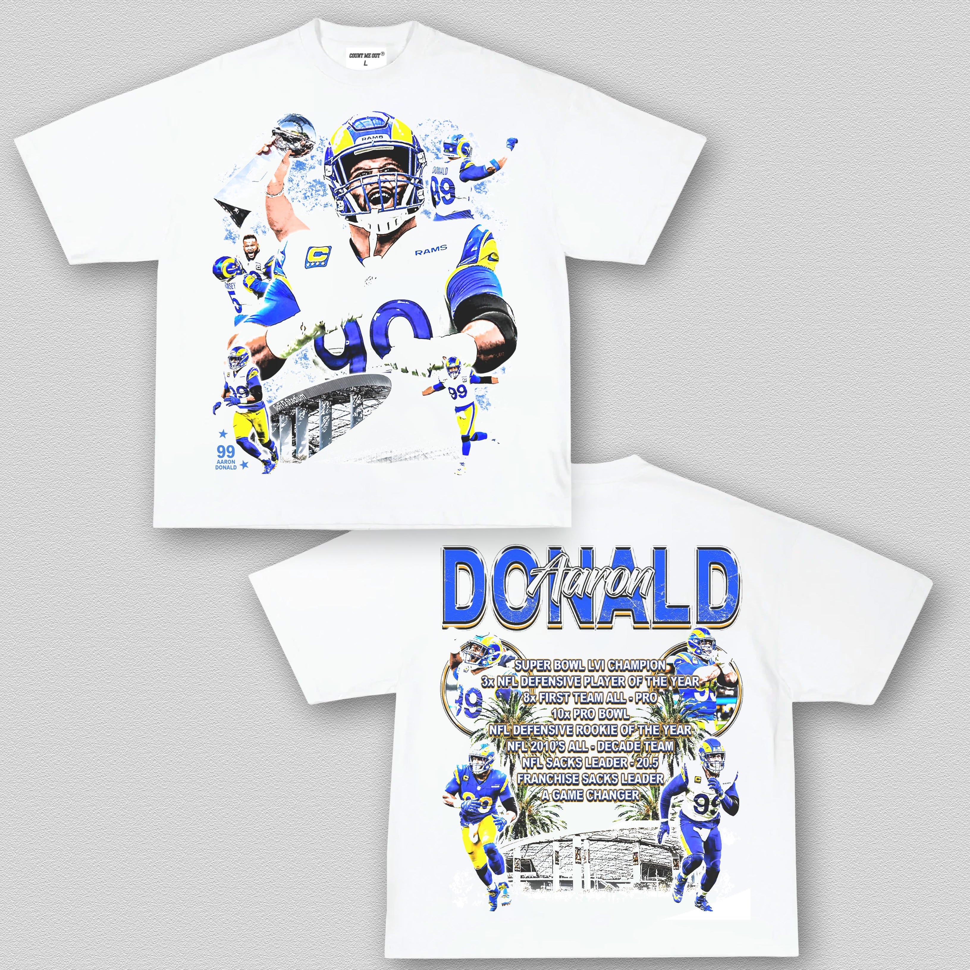 COUNTMEOUT AARON DONALD V3 TEE