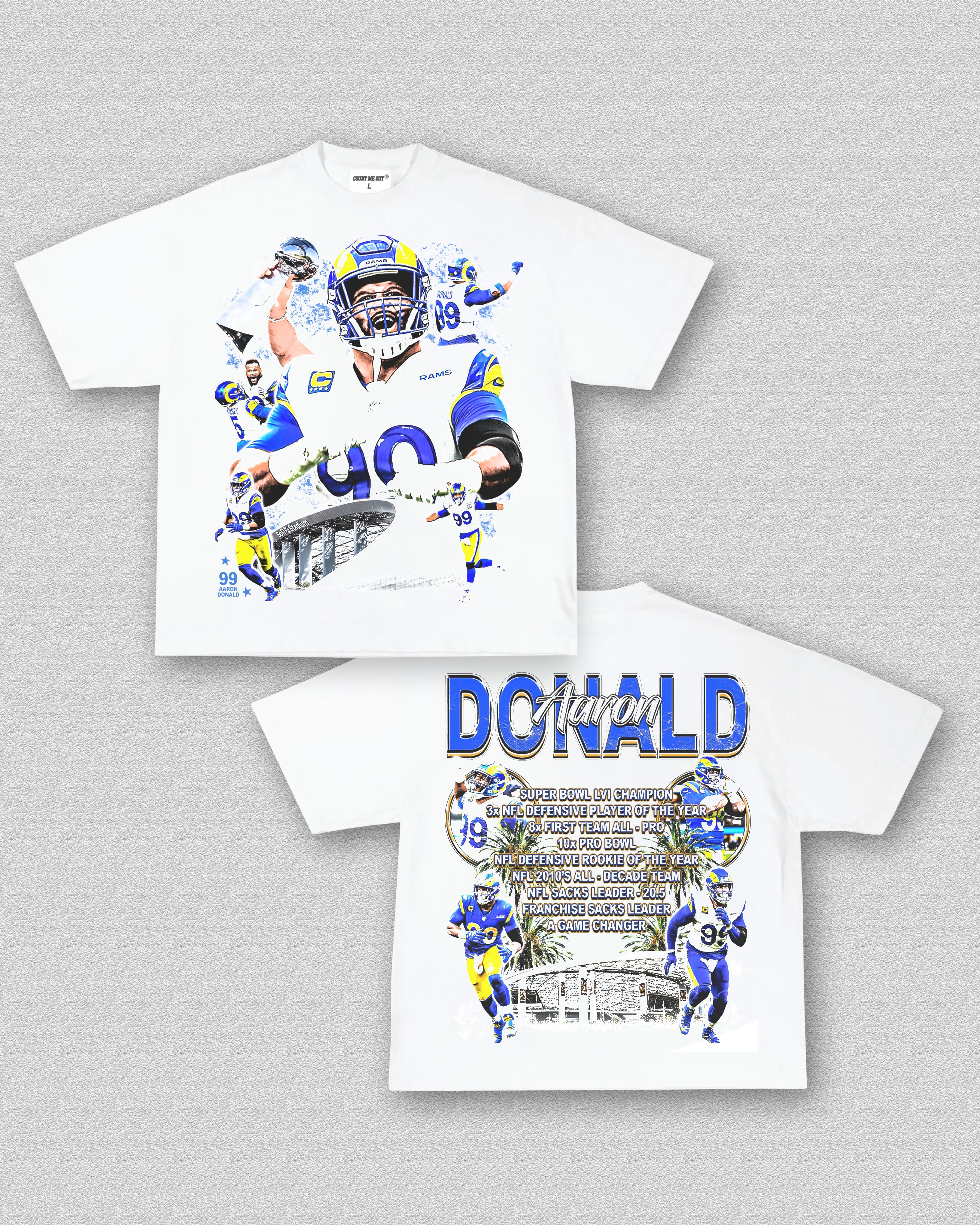 COUNTMEOUT AARON DONALD V3 TEE