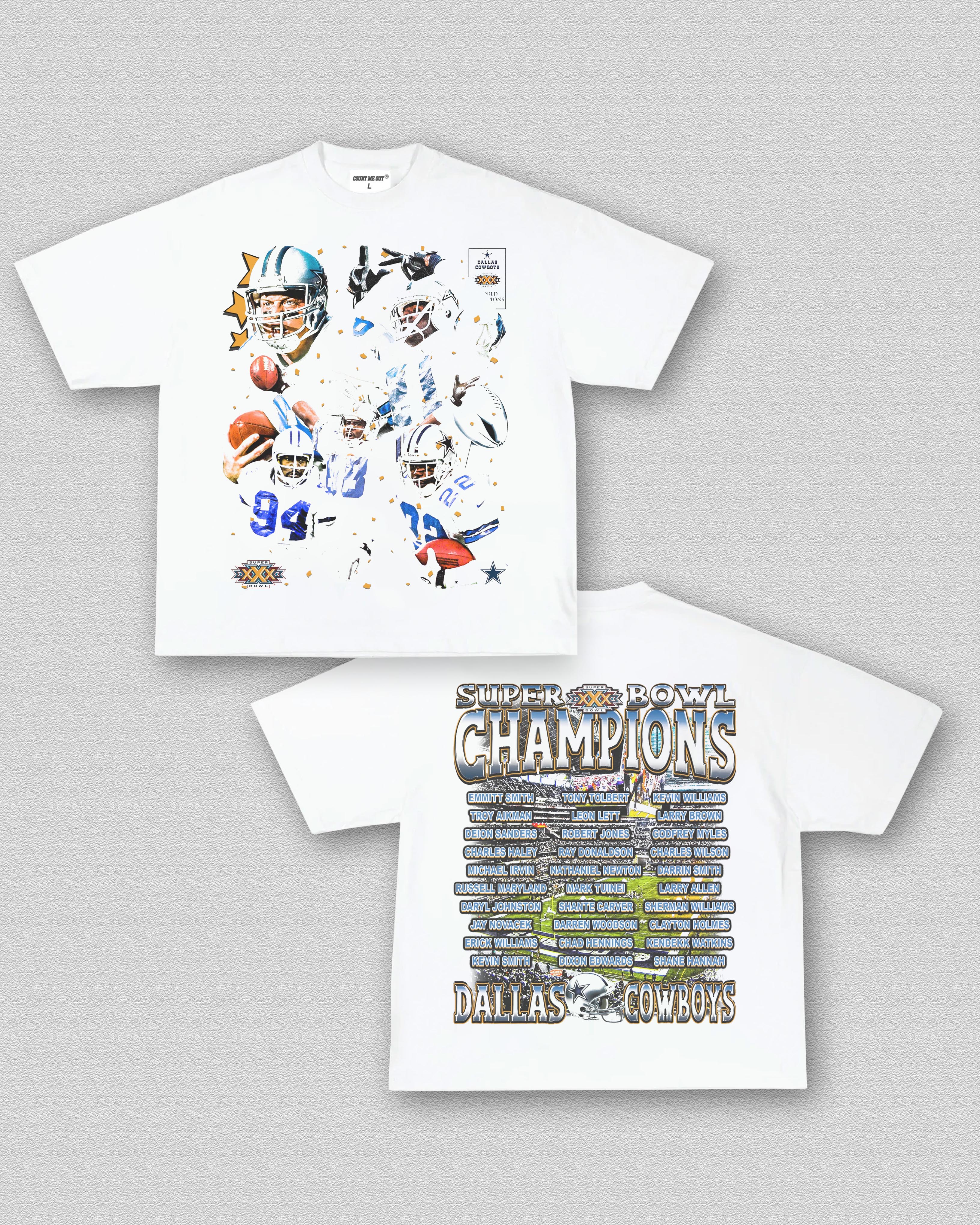 COUNTMEOUT SUPER BOWL XXX CHAMPS - COWBOYS TEE