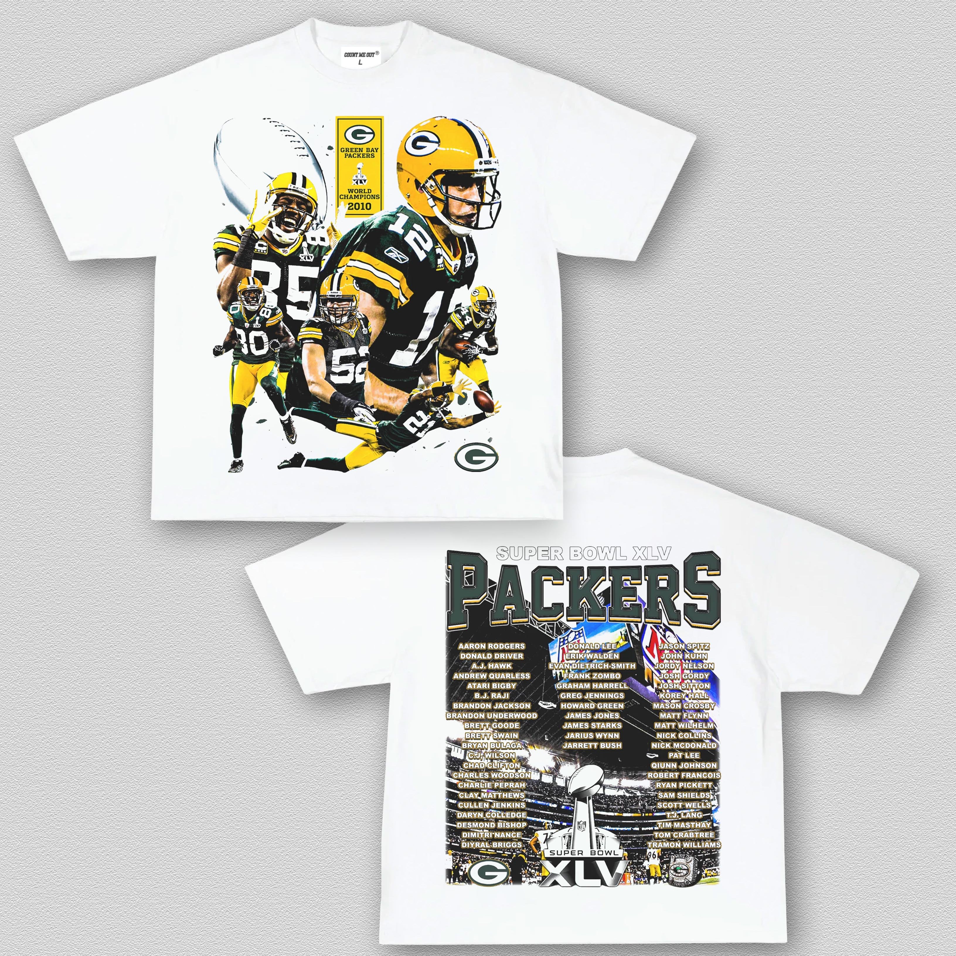 COUNTMEOUT SUPER BOWL XLV CHAMPS - PACKERS TEE