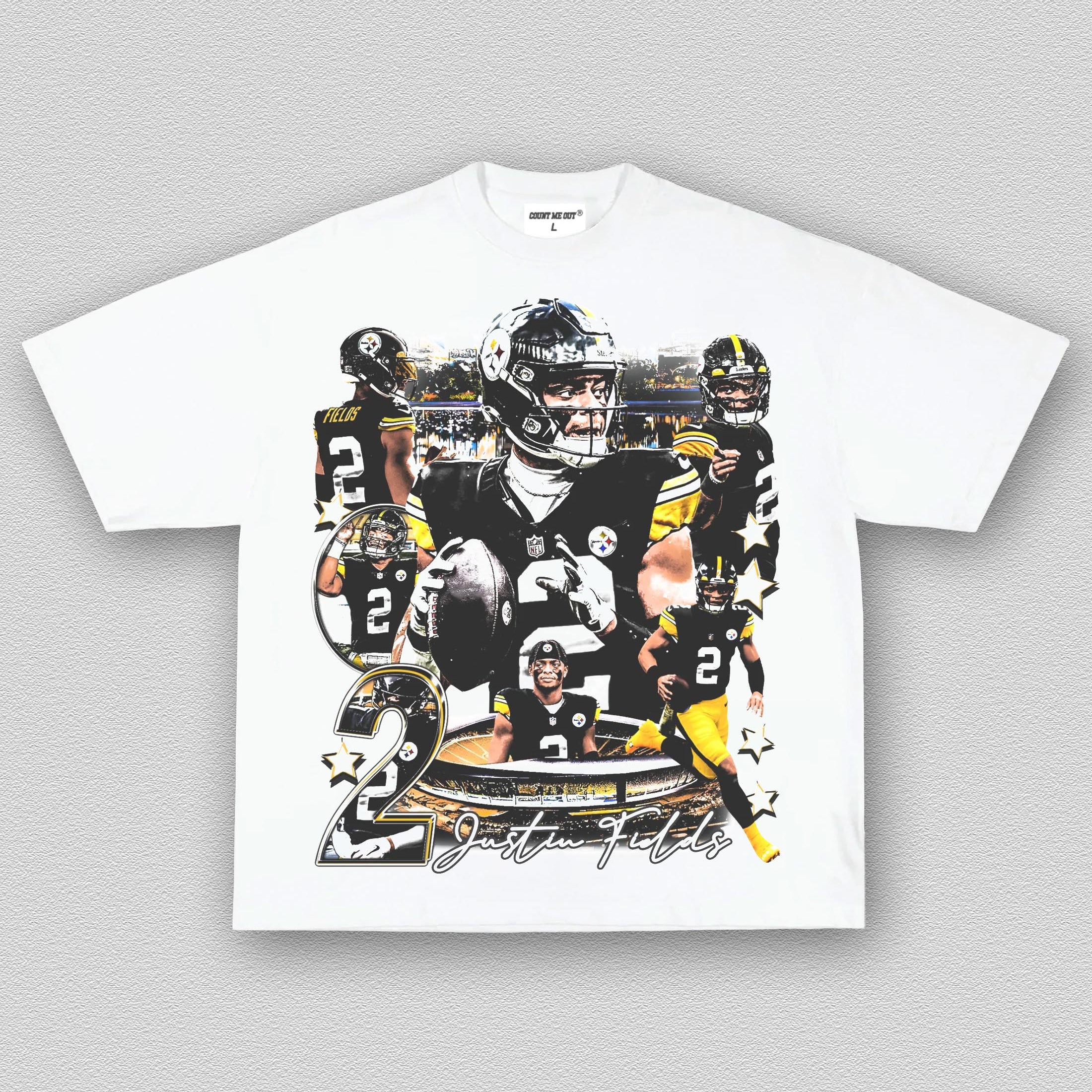 COUNTMEOUT JUSTIN FIELDS - STEELERS TEE